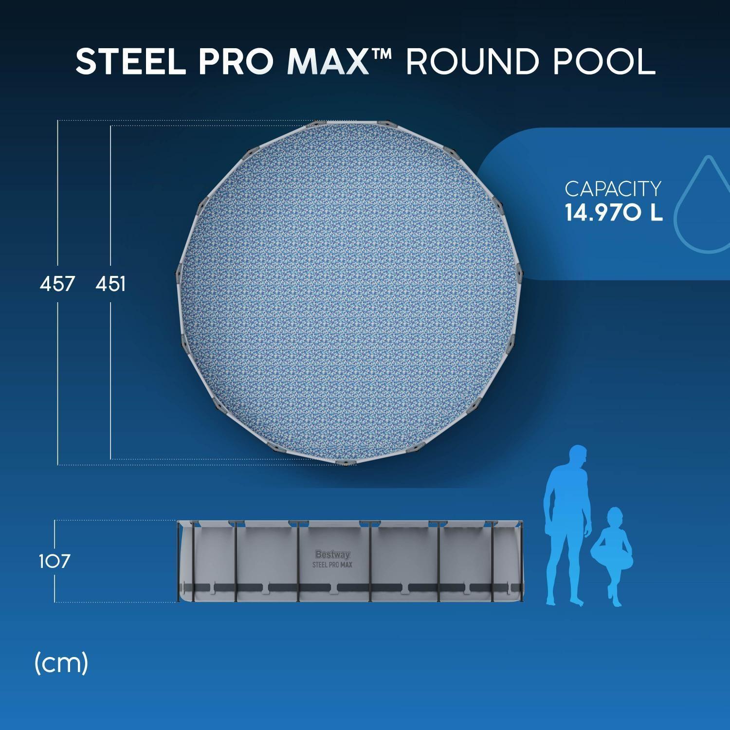 Piscina Bestway Redonda Steel ProMax Filtro+Acces 4,57X1.07M-5