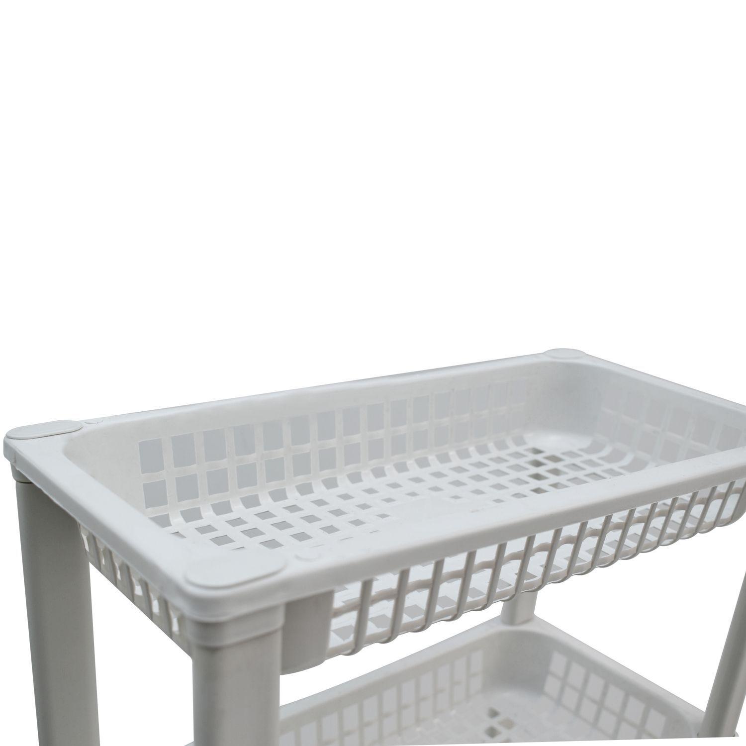 Carro Organizador 4 Niveles Blanco 39x19x73 Cms San Bernardo-2