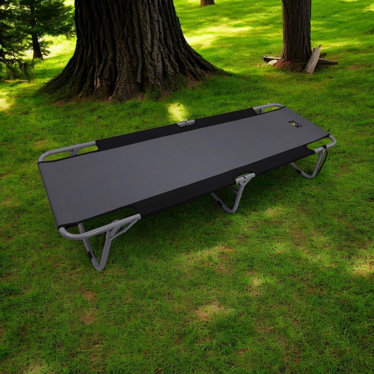 Catre Plegable Camping Spring Hill Gris North Pak-2