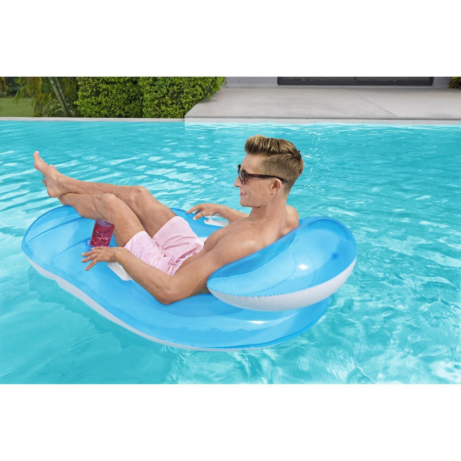 Flotador Sillon Relajante con respaldo y porta vaso 1.53m x 1.02m-4