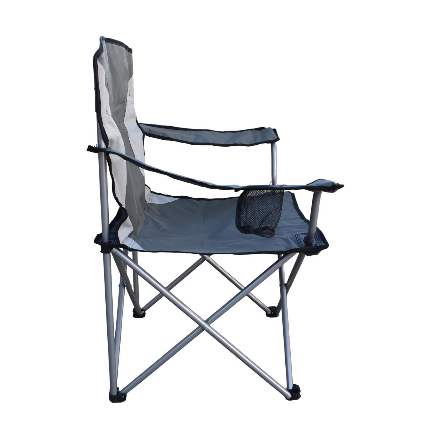 Silla Plegable Camping Acolchada Denver Gris Natgeo-4