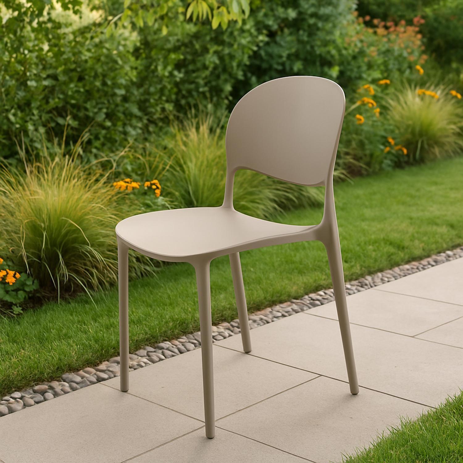 Silla Plástico Apilable Deco Sevilla Gris Escandinavia-3