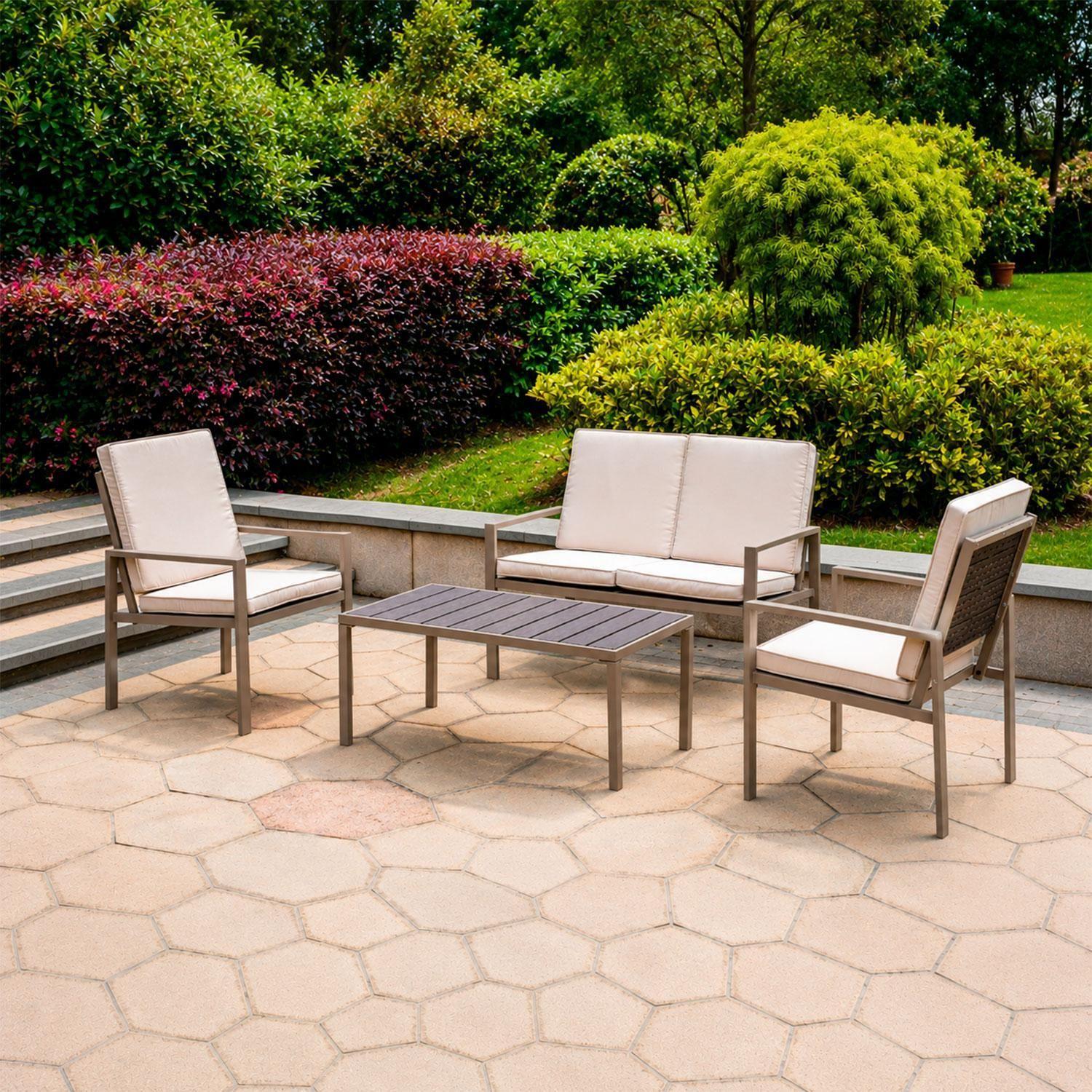 Juego Set Terraza Syros 4 Personas Con Cojin Northwest-6