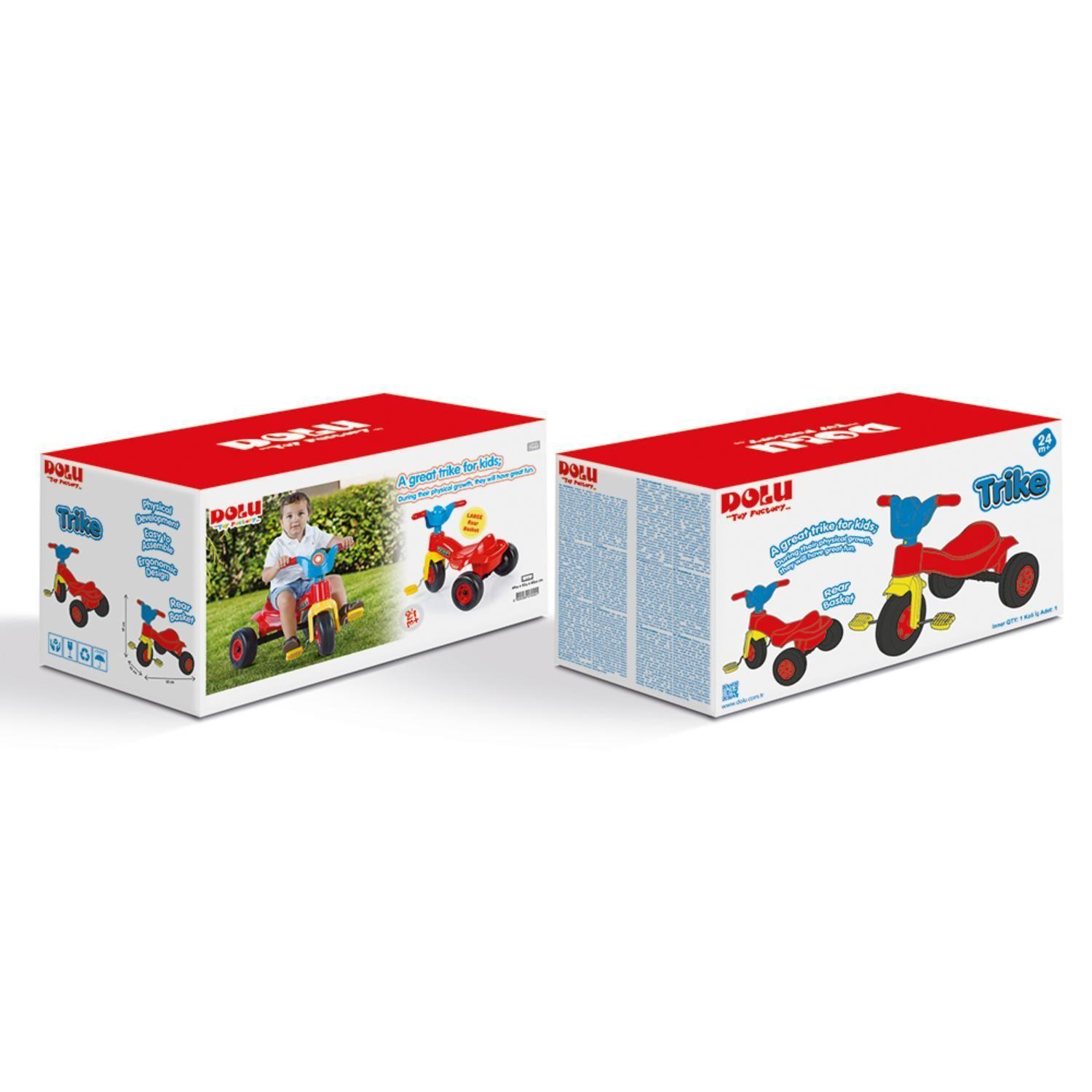 Triciclo a pedales multicolor para Niños 49x60x42cm Dolu-3