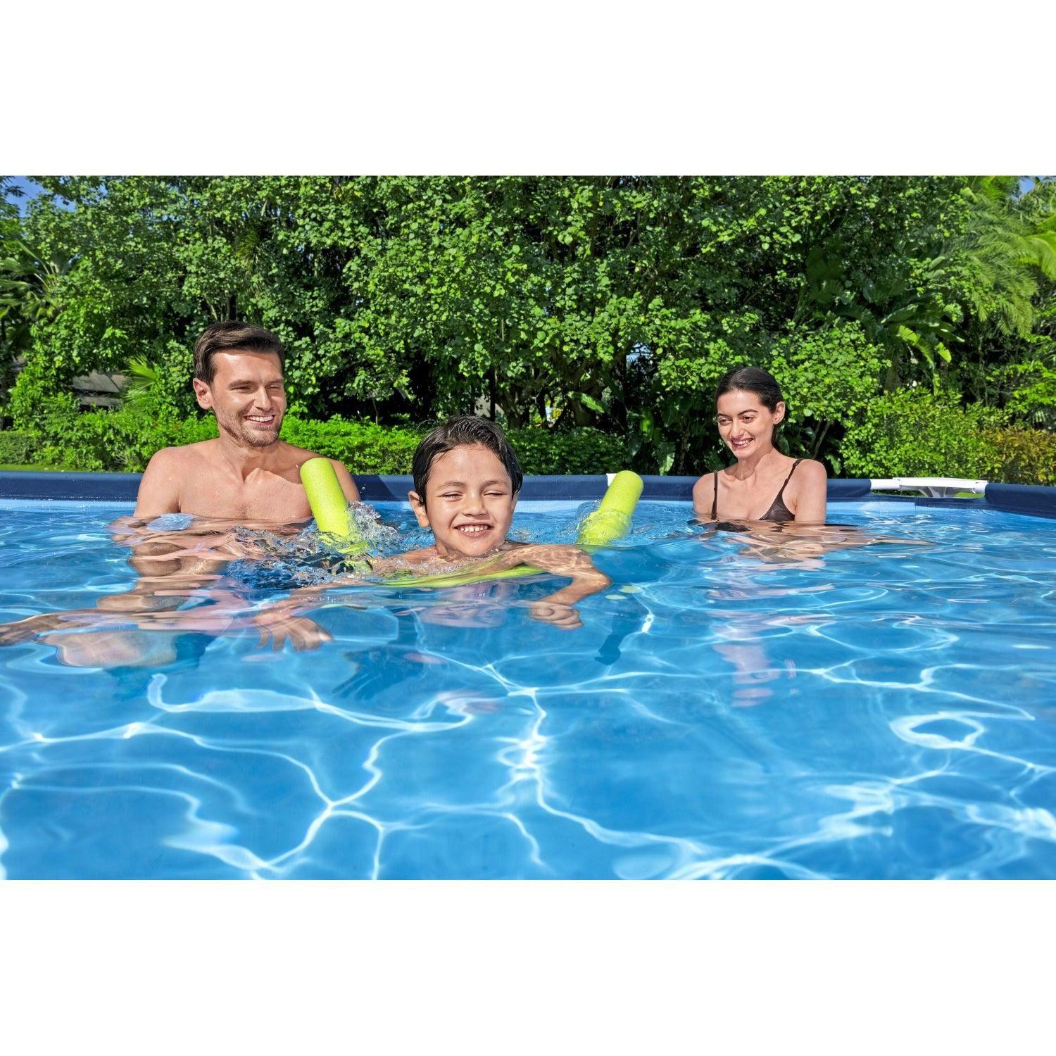 Piscina Bestway Rectangular Steel Pro 3.00MX2.01MX66Cm Azul-6