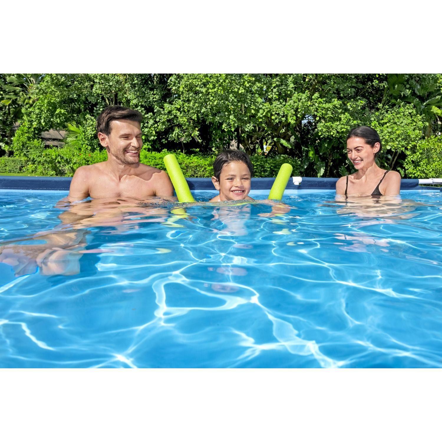 Piscina Bestway Rectangular Steel Pro 3.00MX2.01MX66Cm Azul-4