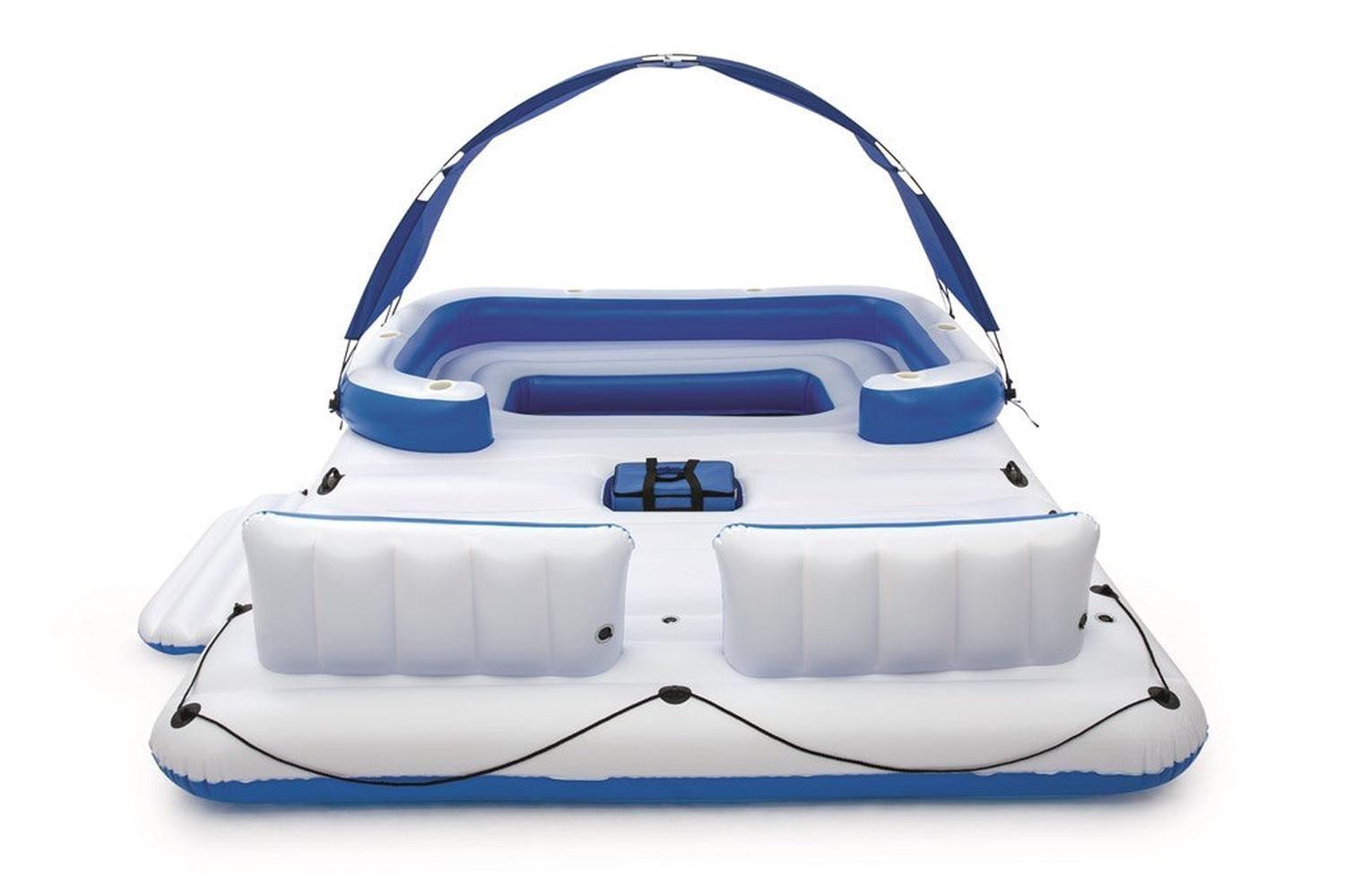 Flotador Isla Con Techo Y Cooler 6 Personas 3.73M Bestway-2