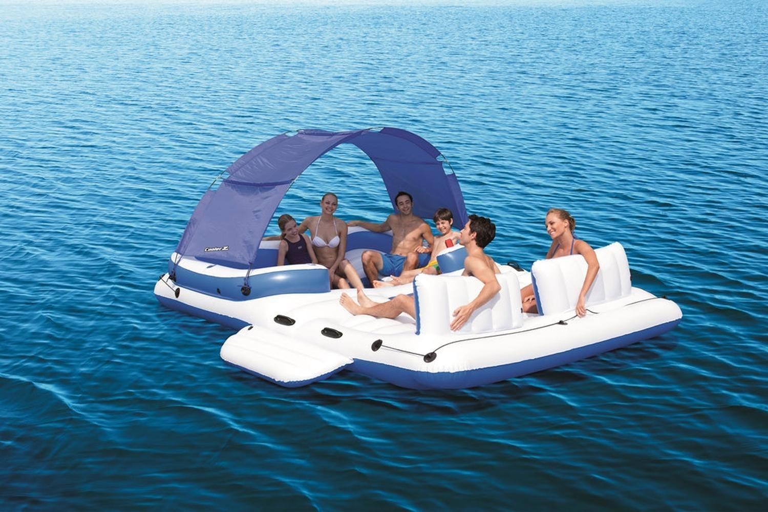 Flotador Isla Con Techo Y Cooler 6 Personas 3.73M Bestway-4