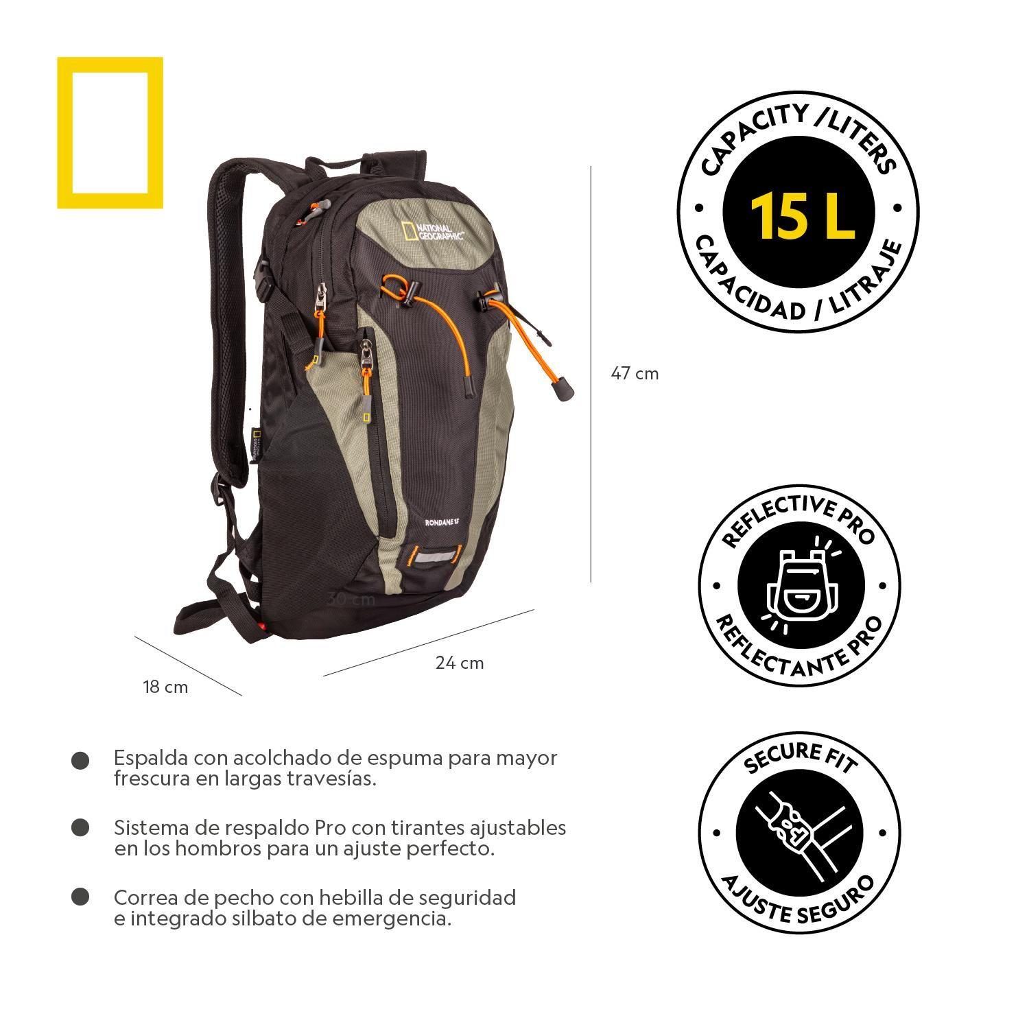 Mochila Rondane Verde 15 Litros National Geographic-2