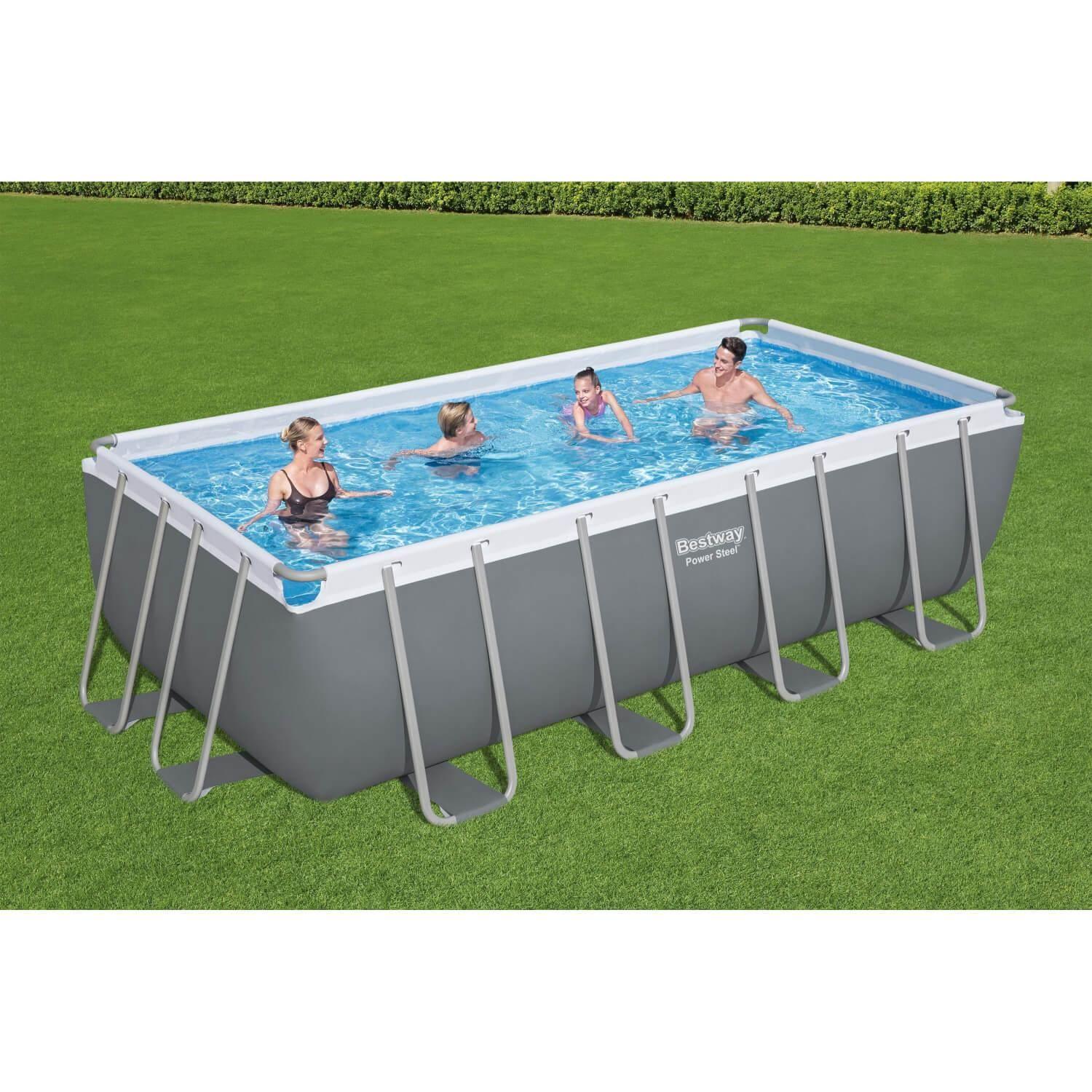 Piscina Bestway Rectangular Filtro+Accesorio 4.88X2.44X1.22M-1