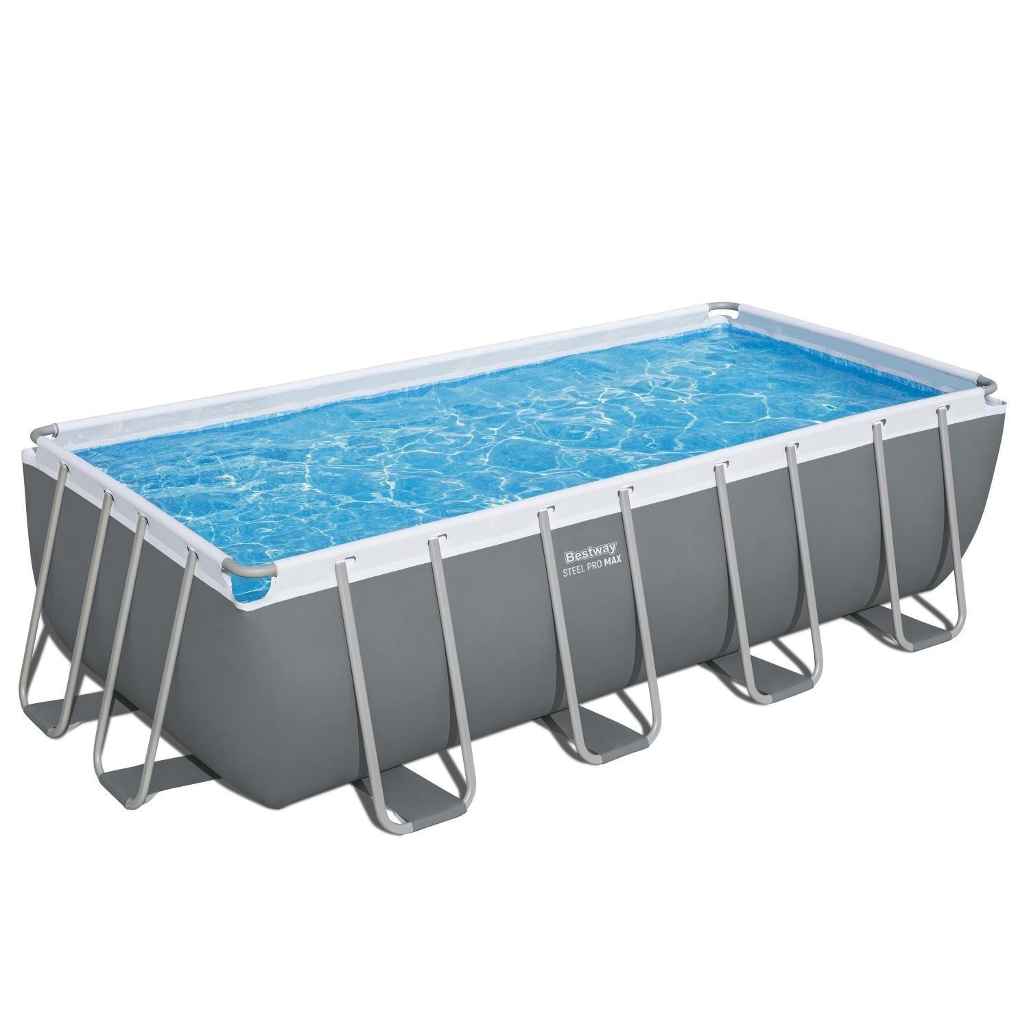 Piscina Bestway Rectangular Filtro+Accesorio 4.88X2.44X1.22M-9