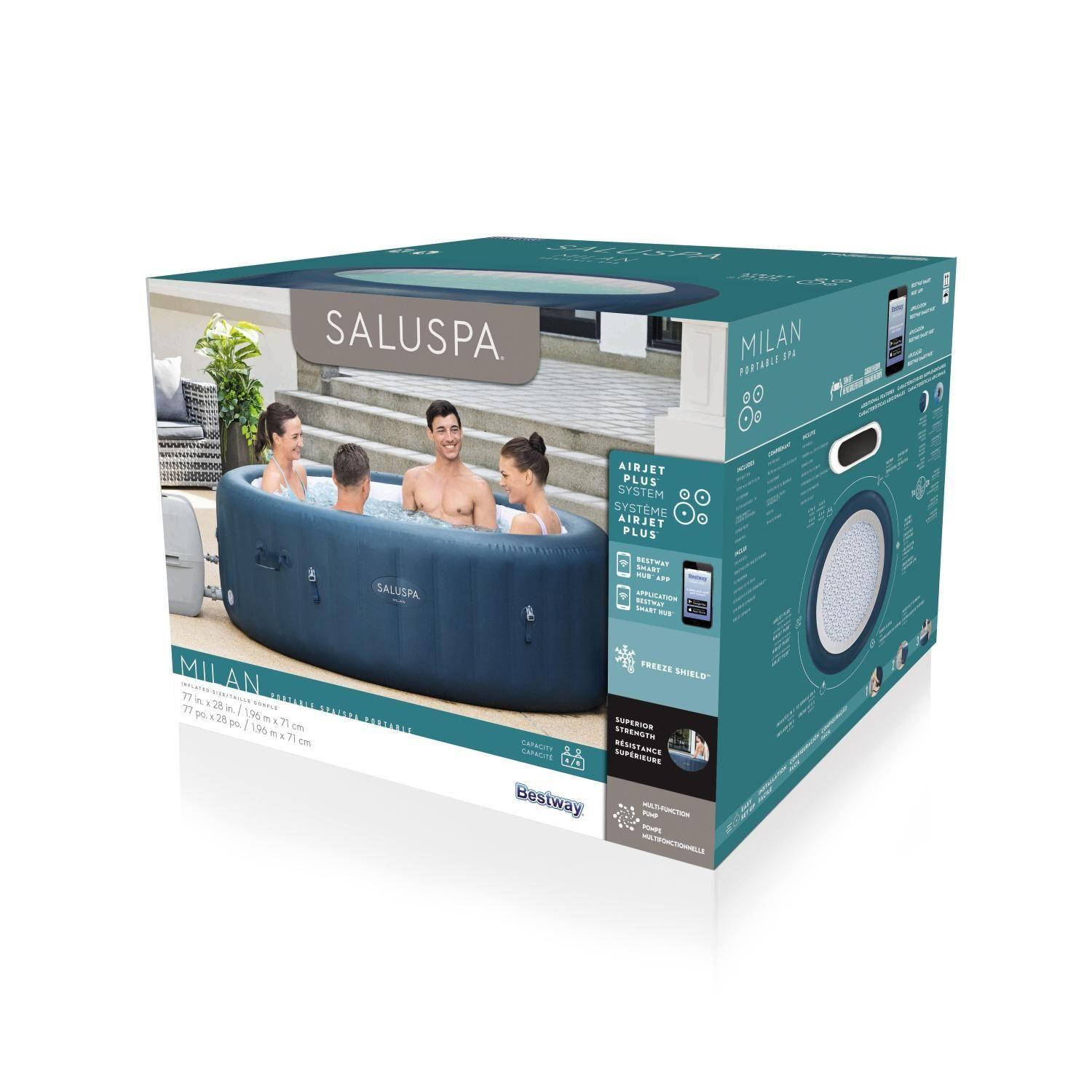 Hot Tub Spa Jacuzzi Milan Airjet Plus 6 Personas Bestway-3