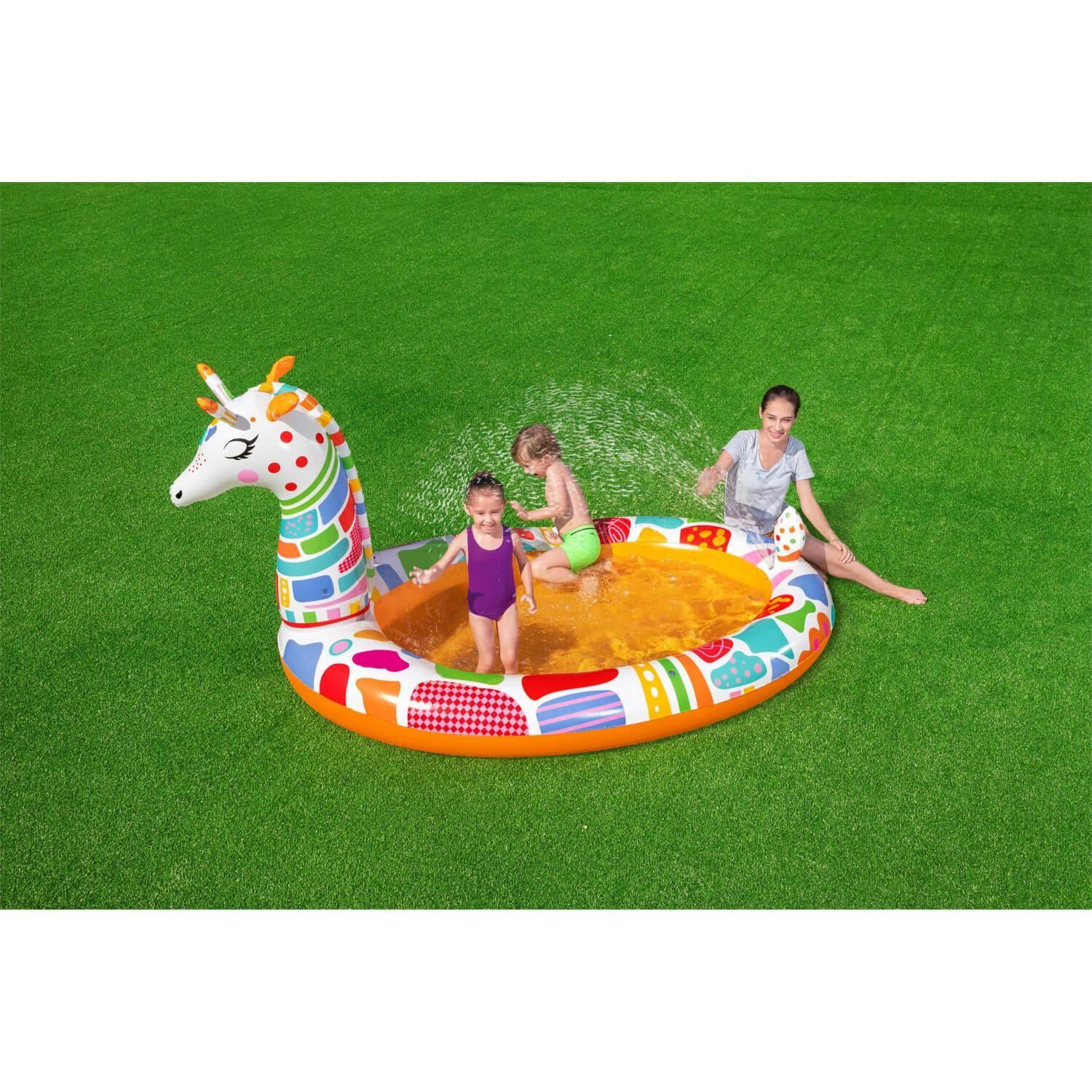 Piscina Inflable Bestway Redonda Jirafa 2.66x1.57x1.27M-9