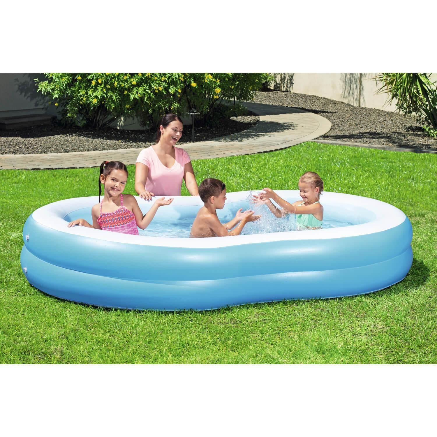 Piscina Inflable Bestway Laguna para niños 262x157x46Cm Azul-3