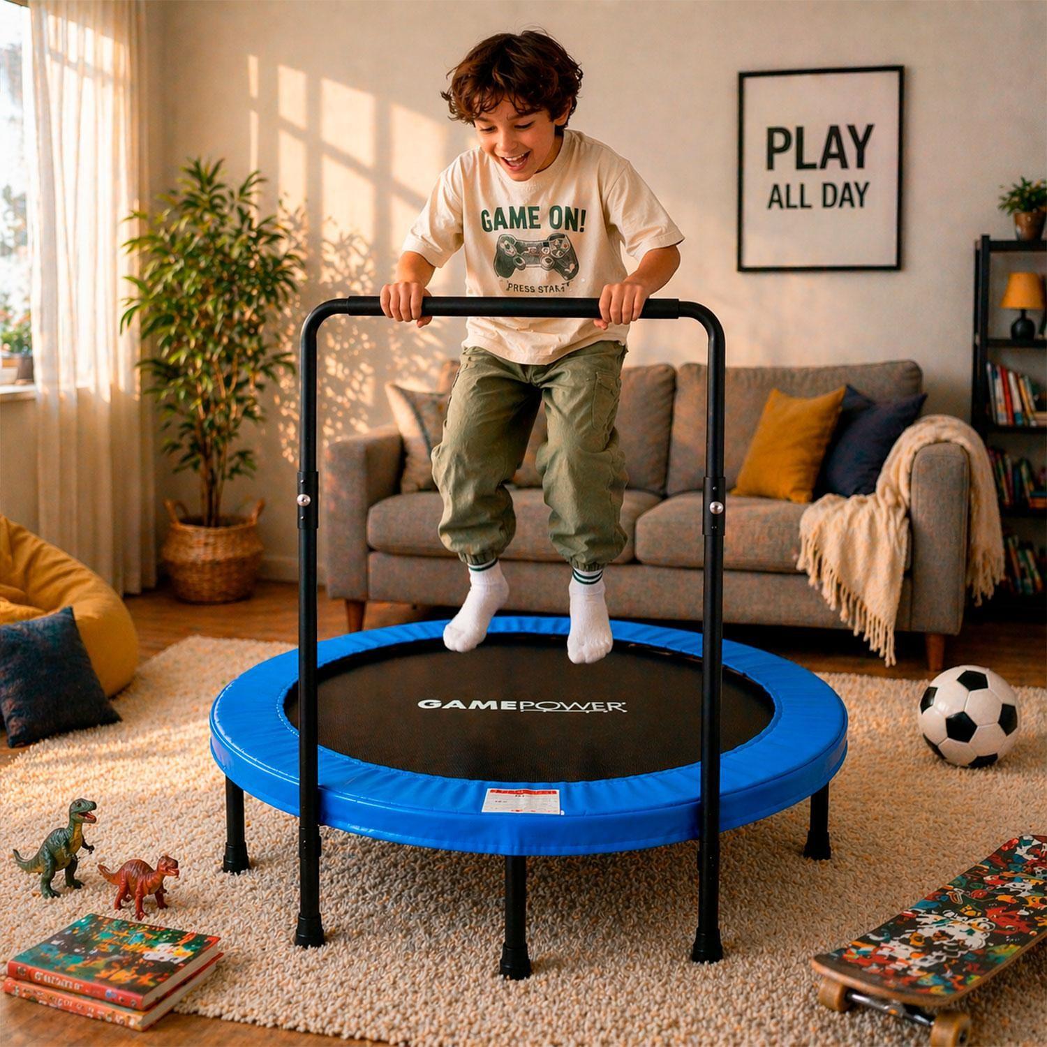 Trampolín Fitness 91.5 cm Azul Game Power-4