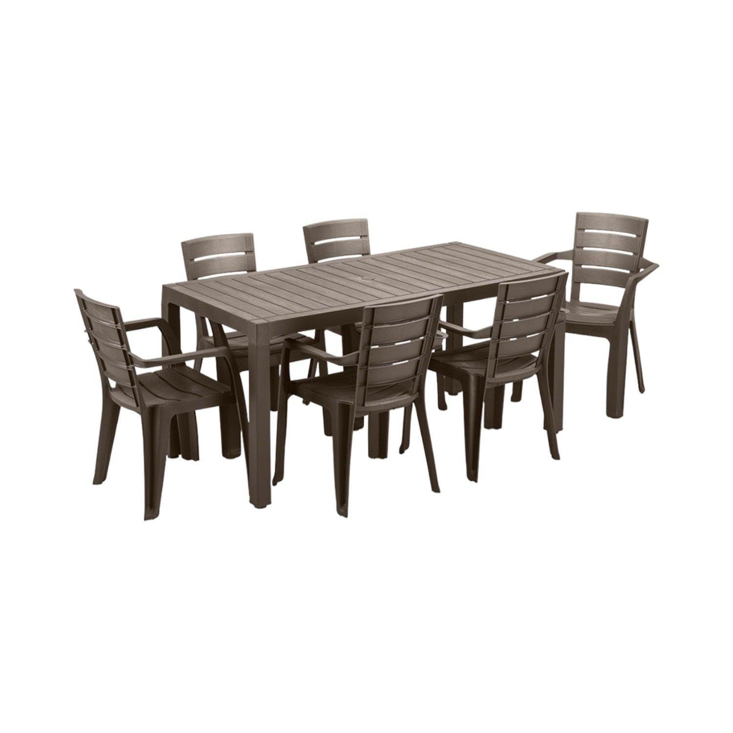 Mesa Comedor de terraza Café 153x74,5 cm Baru Rimax-2