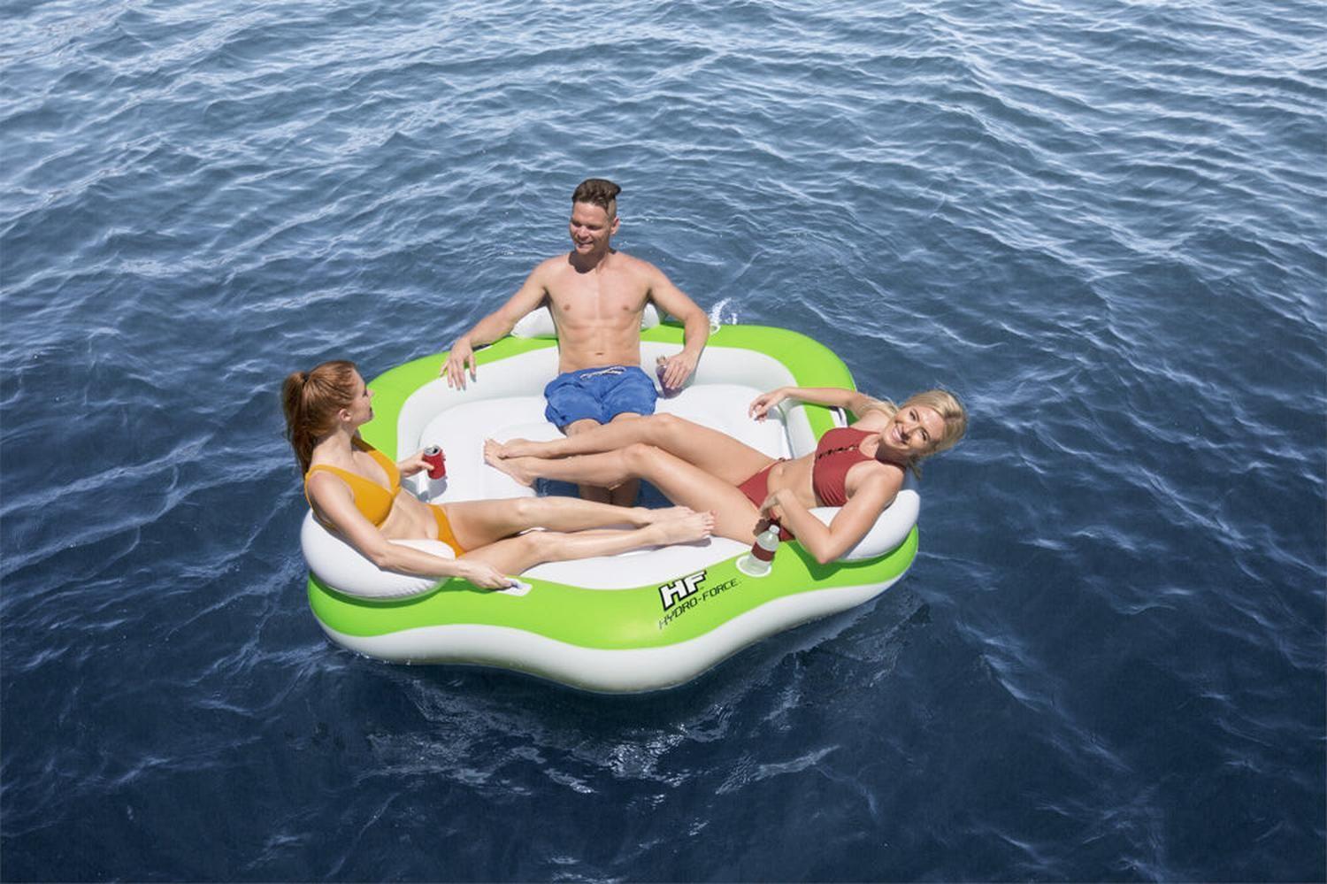 Flotador Triple Reposera Isla 3 Personas 1.99X1.76M Bestway-6