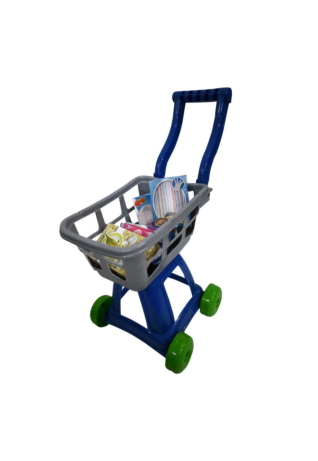 Carrito de compra con alimentos-1