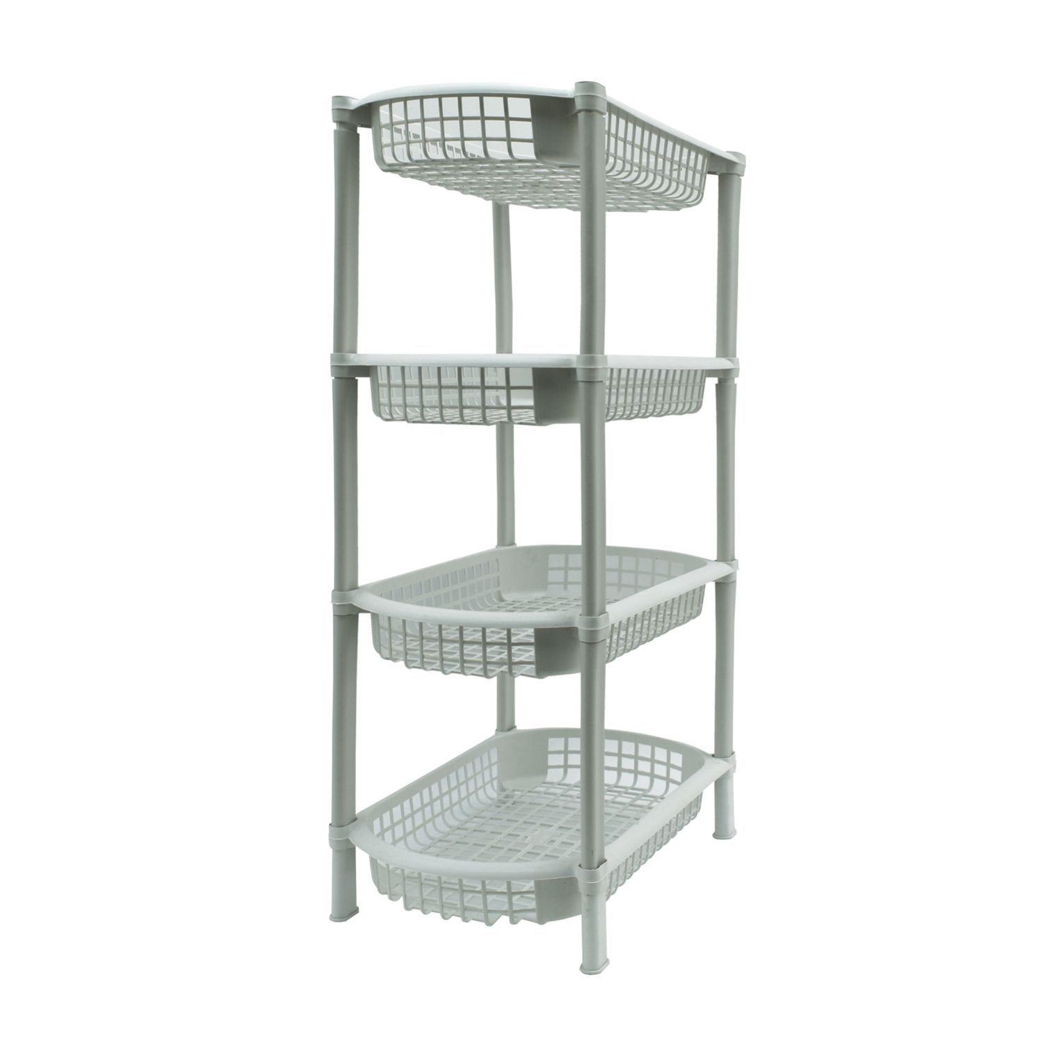 Carro Verdulero 4 Niveles Blanco 48x27x75 Cms San Bernardo-1