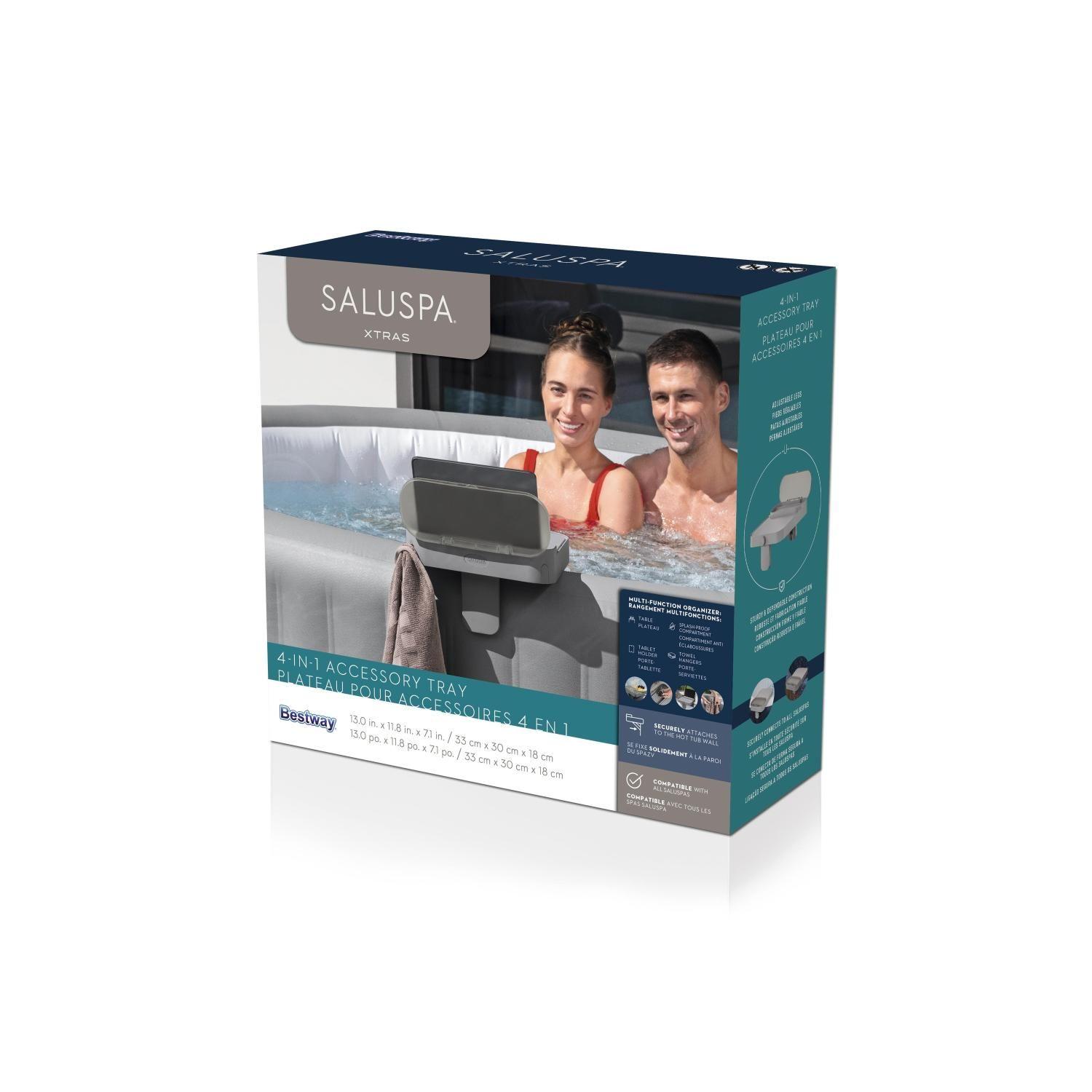 Mesa Bandeja lateral multiuso para hot tub inflable Bestway-3