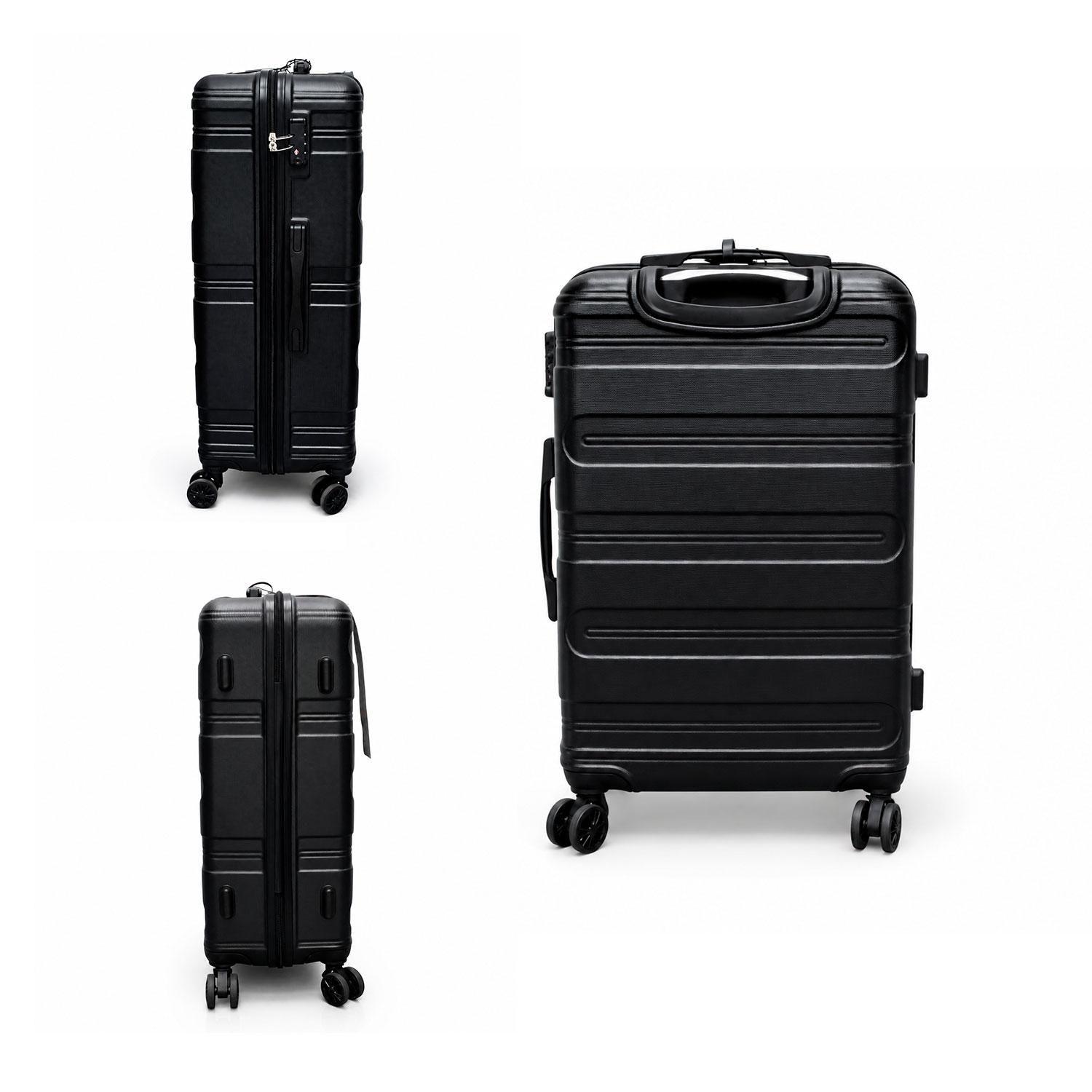 Maleta Northpak Rigida Resistente Ultraliviana 24" 59L Negro-6
