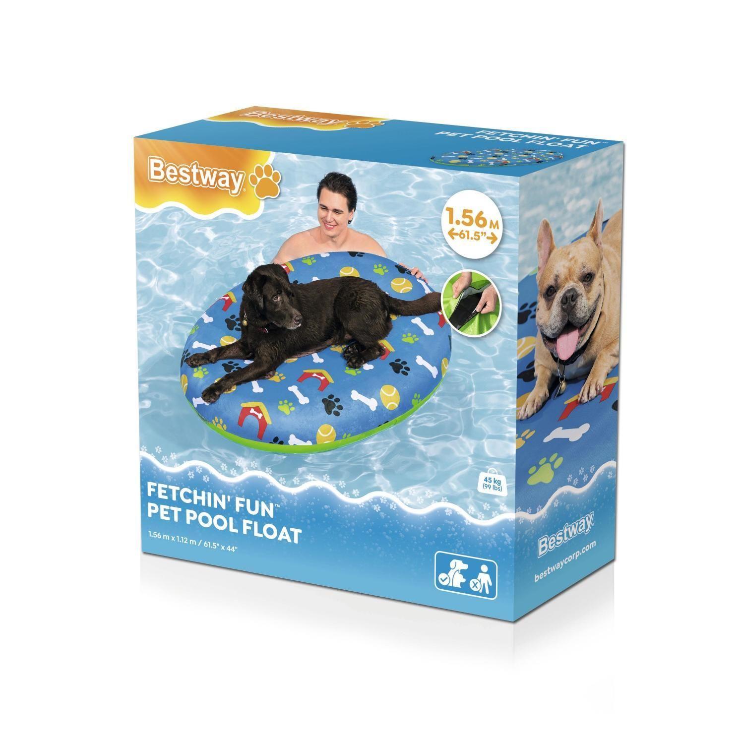 Flotador Reposera Inflable Reforzado Para Mascota 42x95x17cm-3