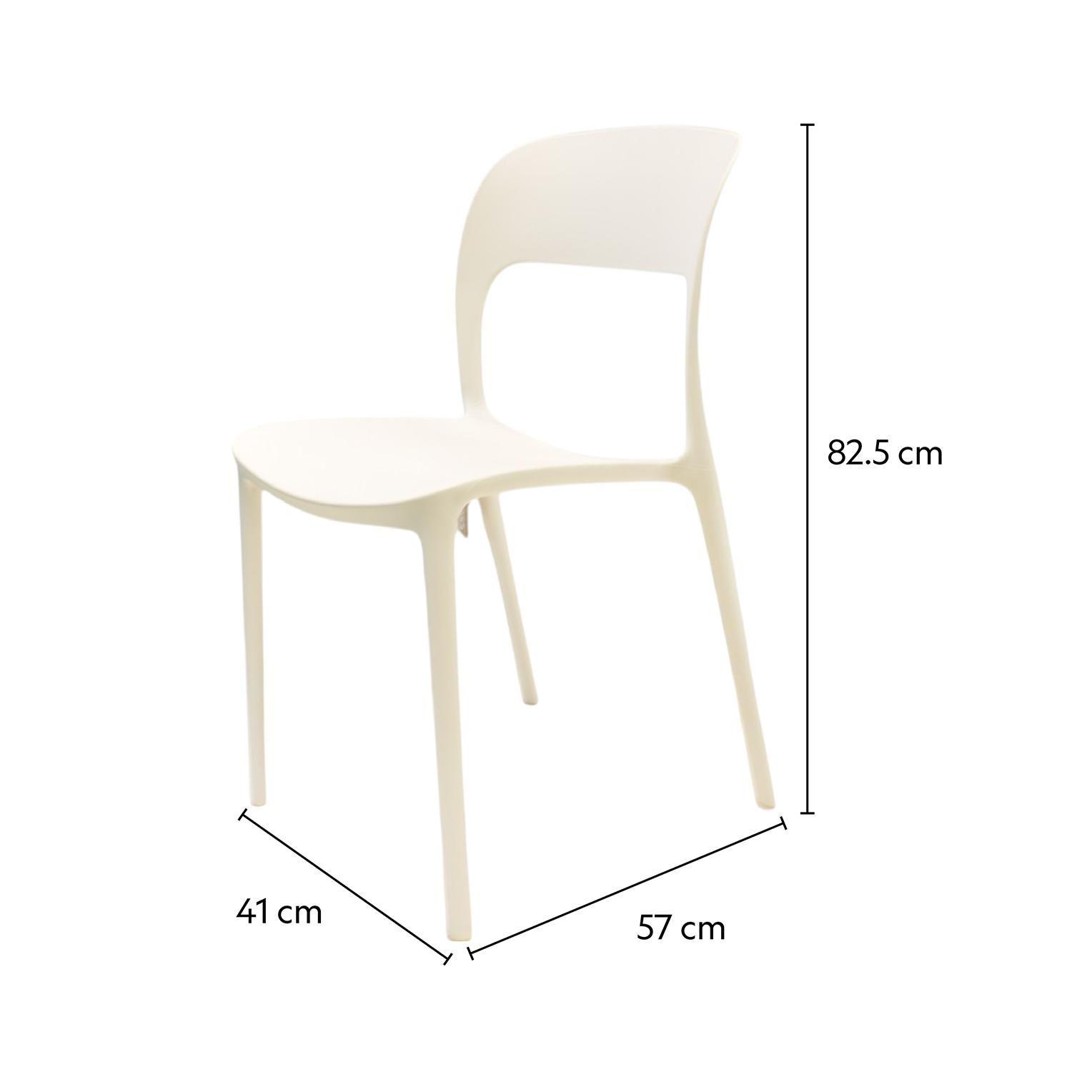 Silla Plástico Apilable Deco Nuremberg Blanca Escandinavia-4