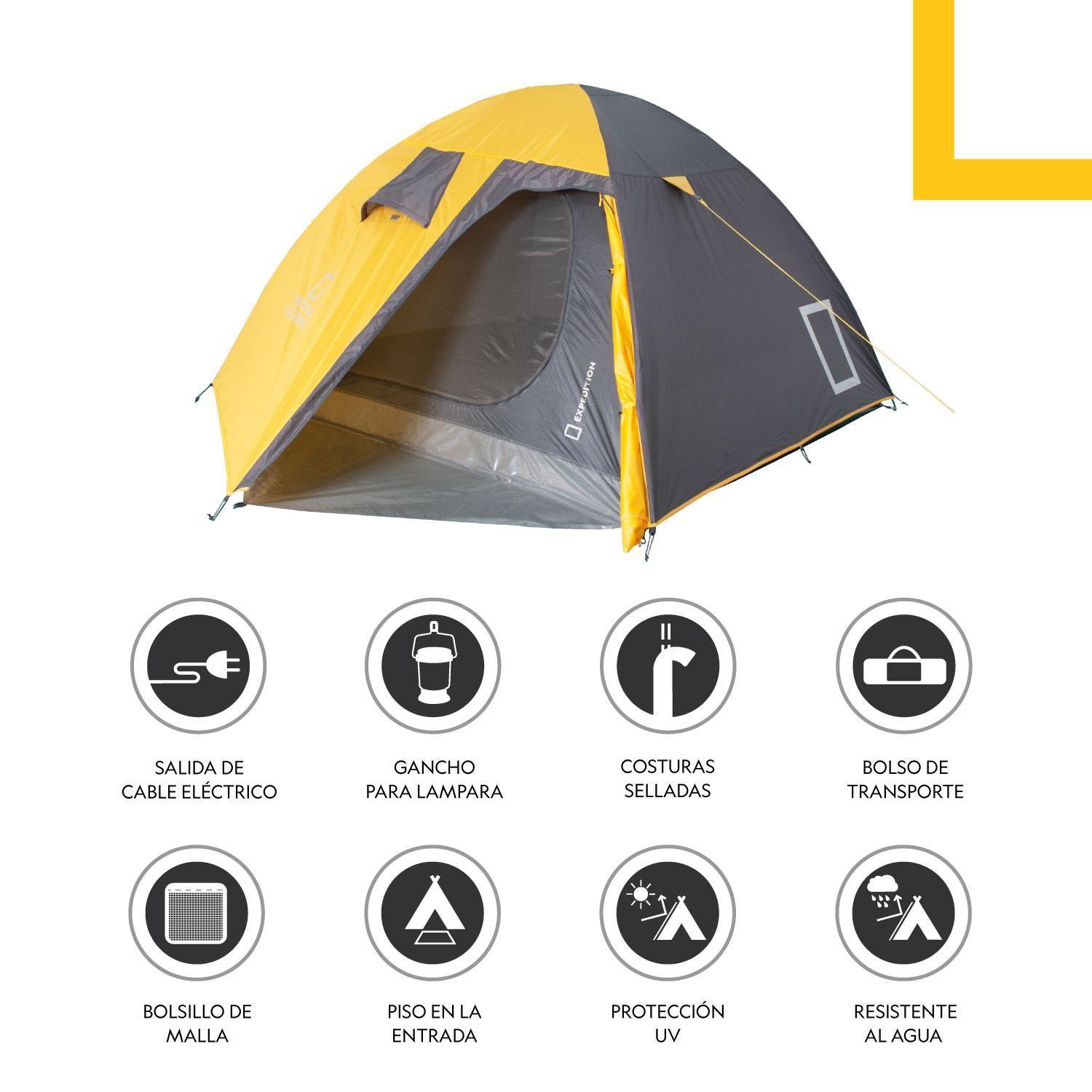 Carpa Camping 4 Personas Ottawa National Geographic-4