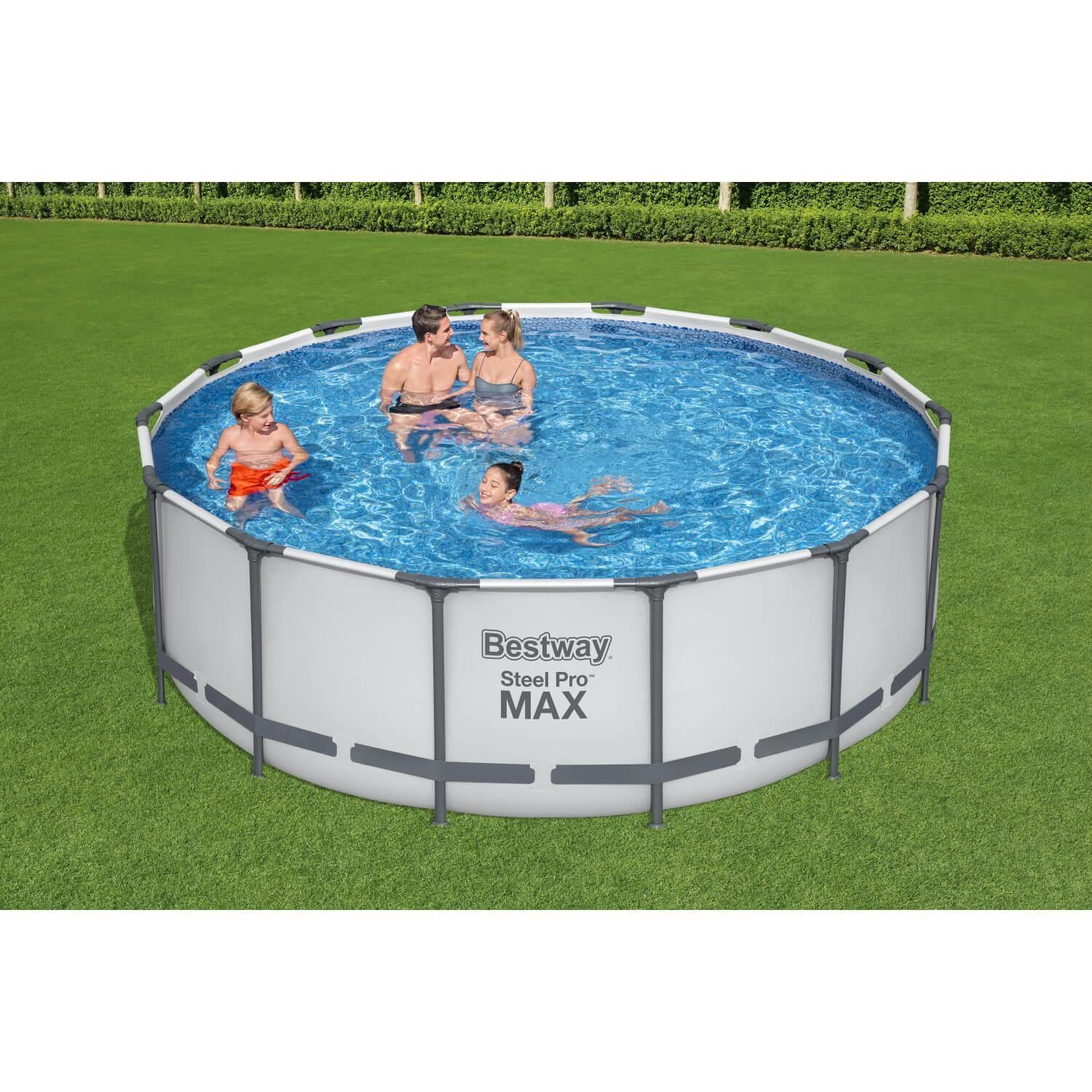 Piscina Bestway Redonda Steel ProMax Filtro+Acces 4,27X1.22M-8