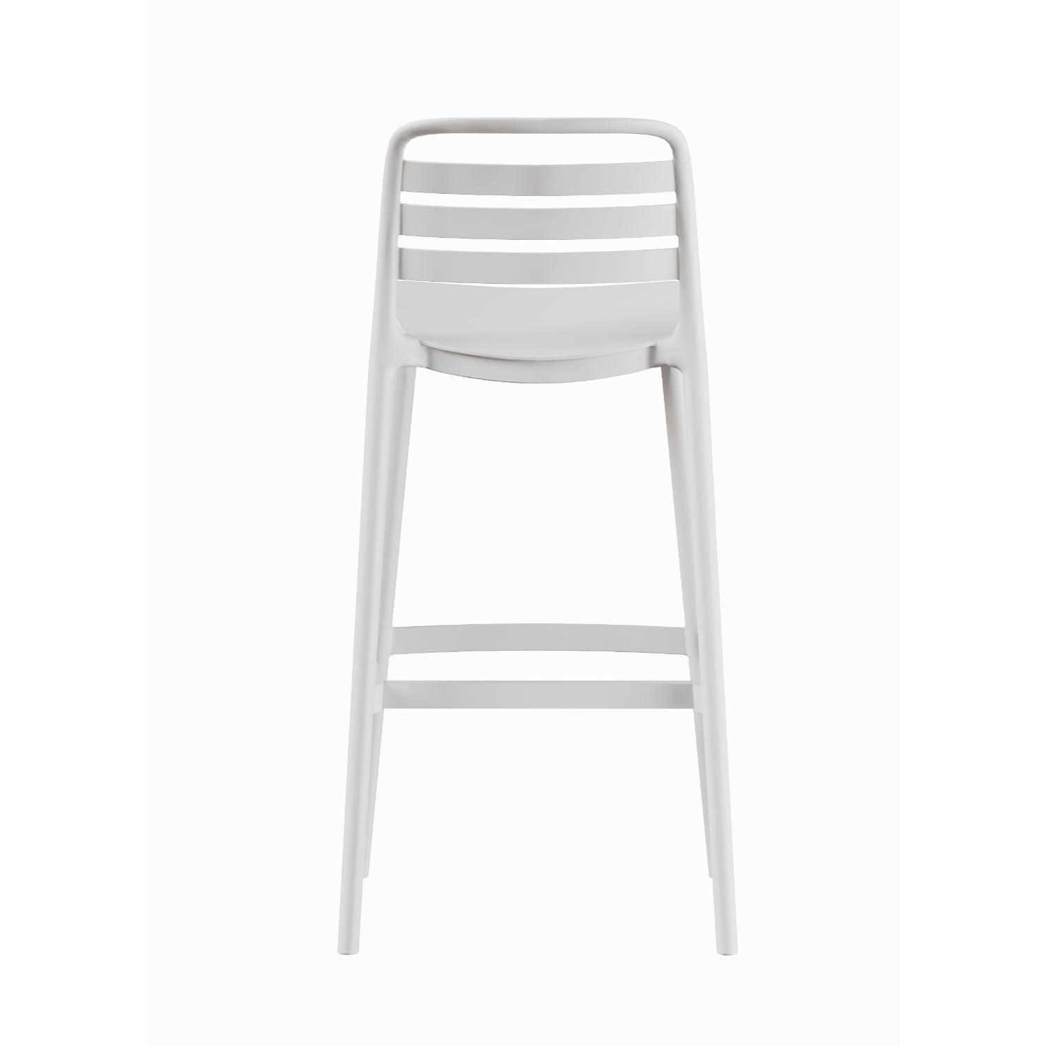 Piso Taburete Silla alta bar cocina Ragnar 75cm Blanca-4