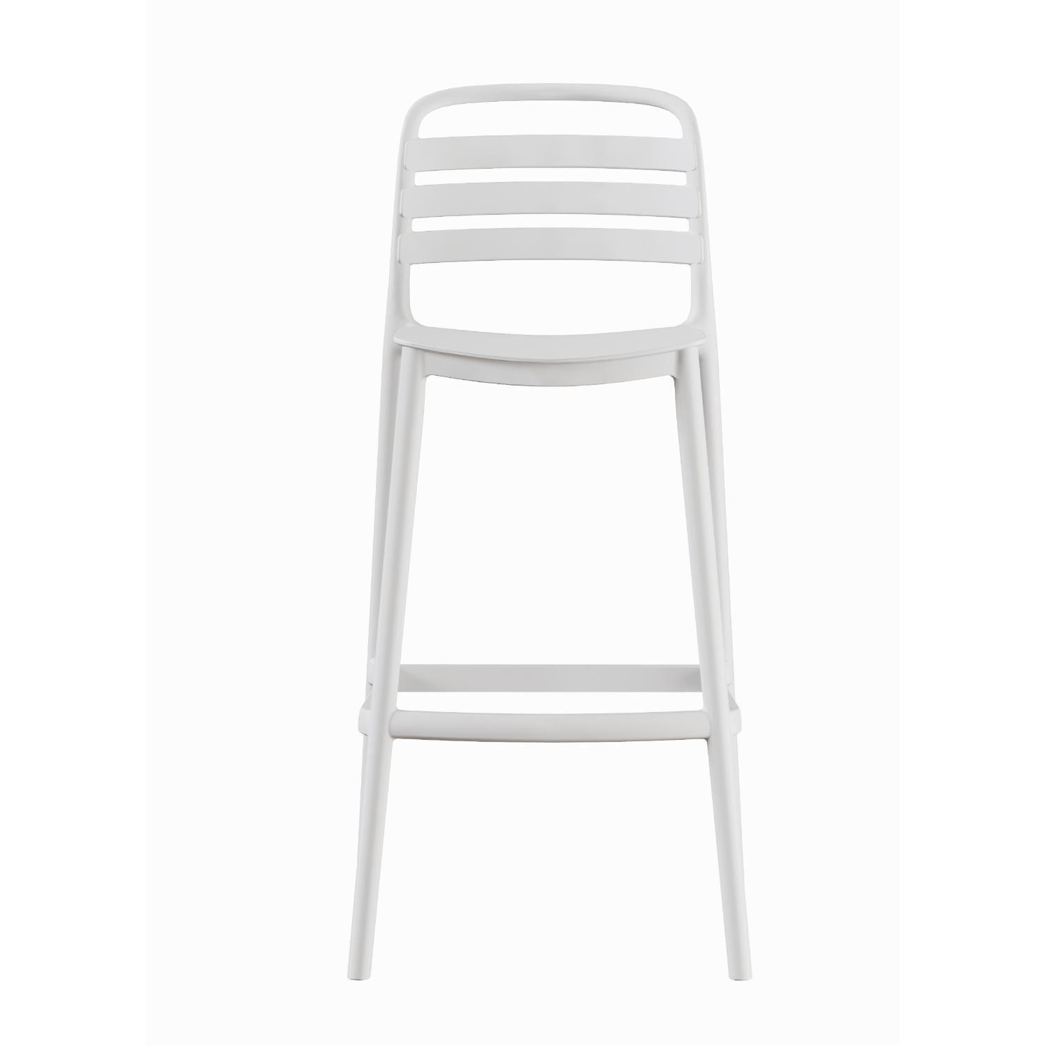 Piso Taburete Silla alta bar cocina Ragnar 75cm Blanca-3