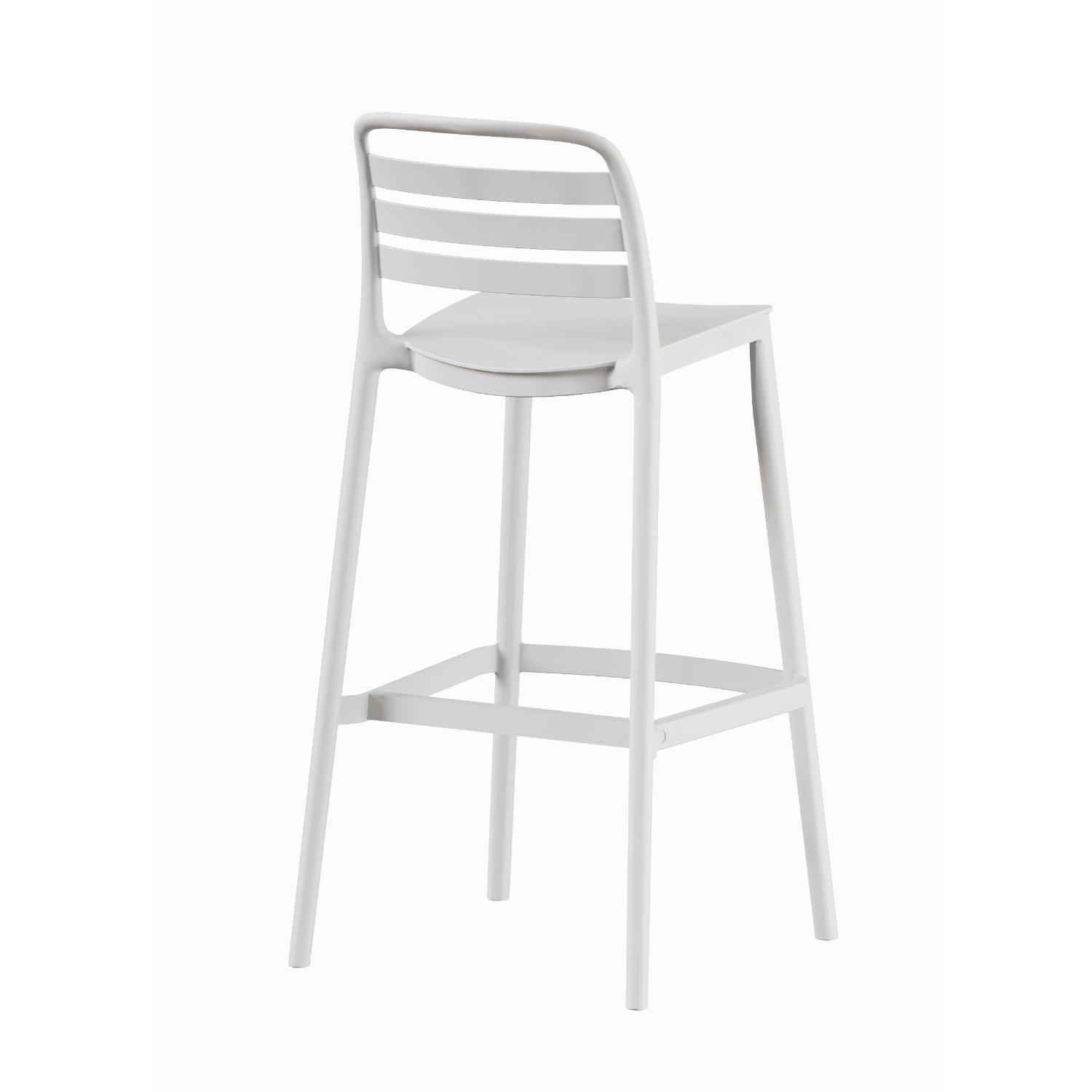 Piso Taburete Silla alta bar cocina Ragnar 75cm Blanca-5