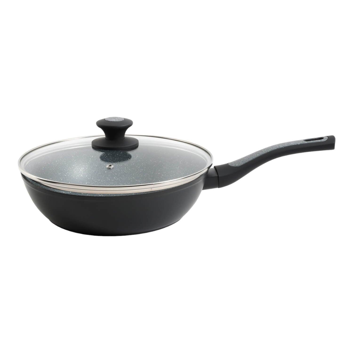 Sartén Wok con tapa antiadherente 26 cm Bastone Oster-5