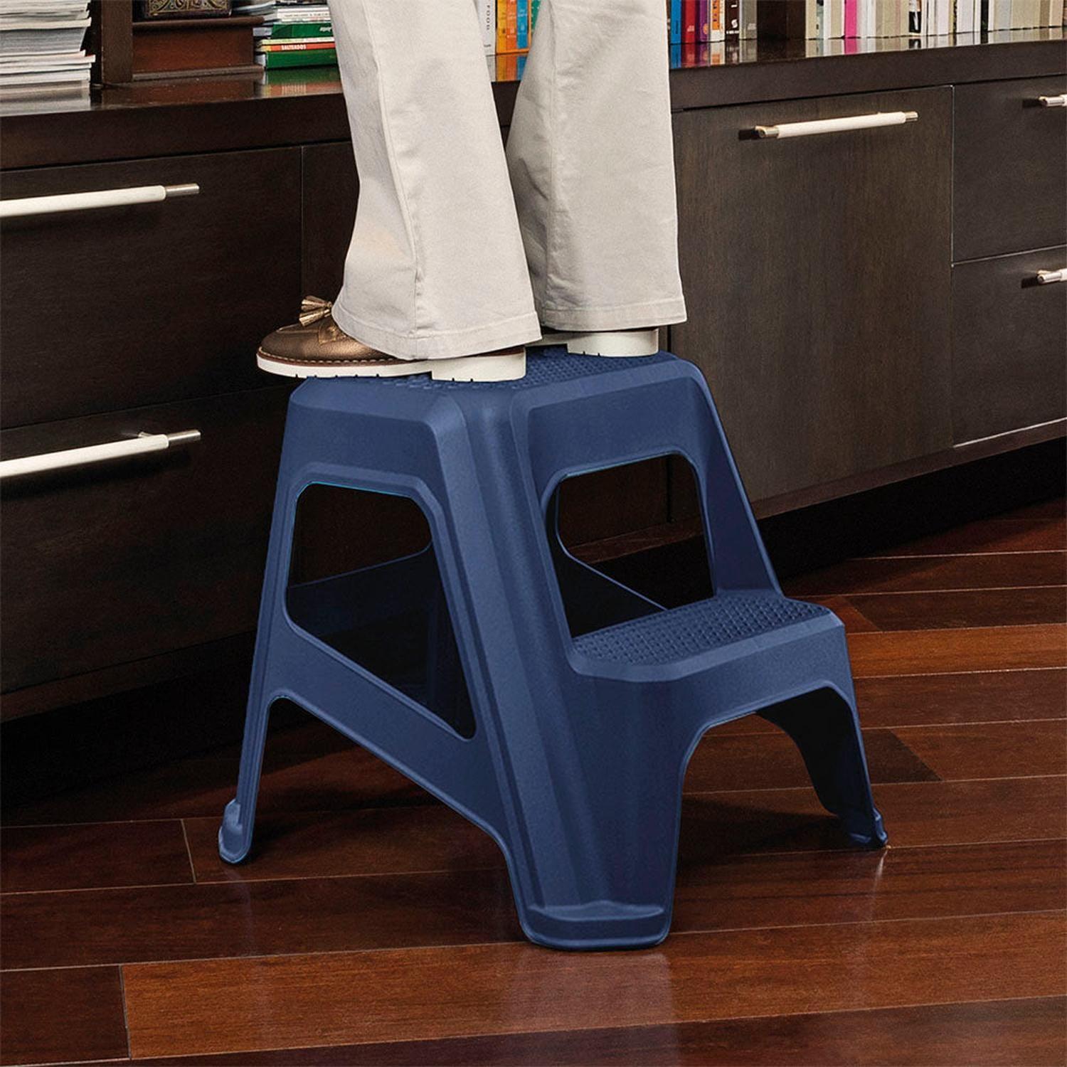 Piso Alzador con escalon multiuso Azul Rimax-3