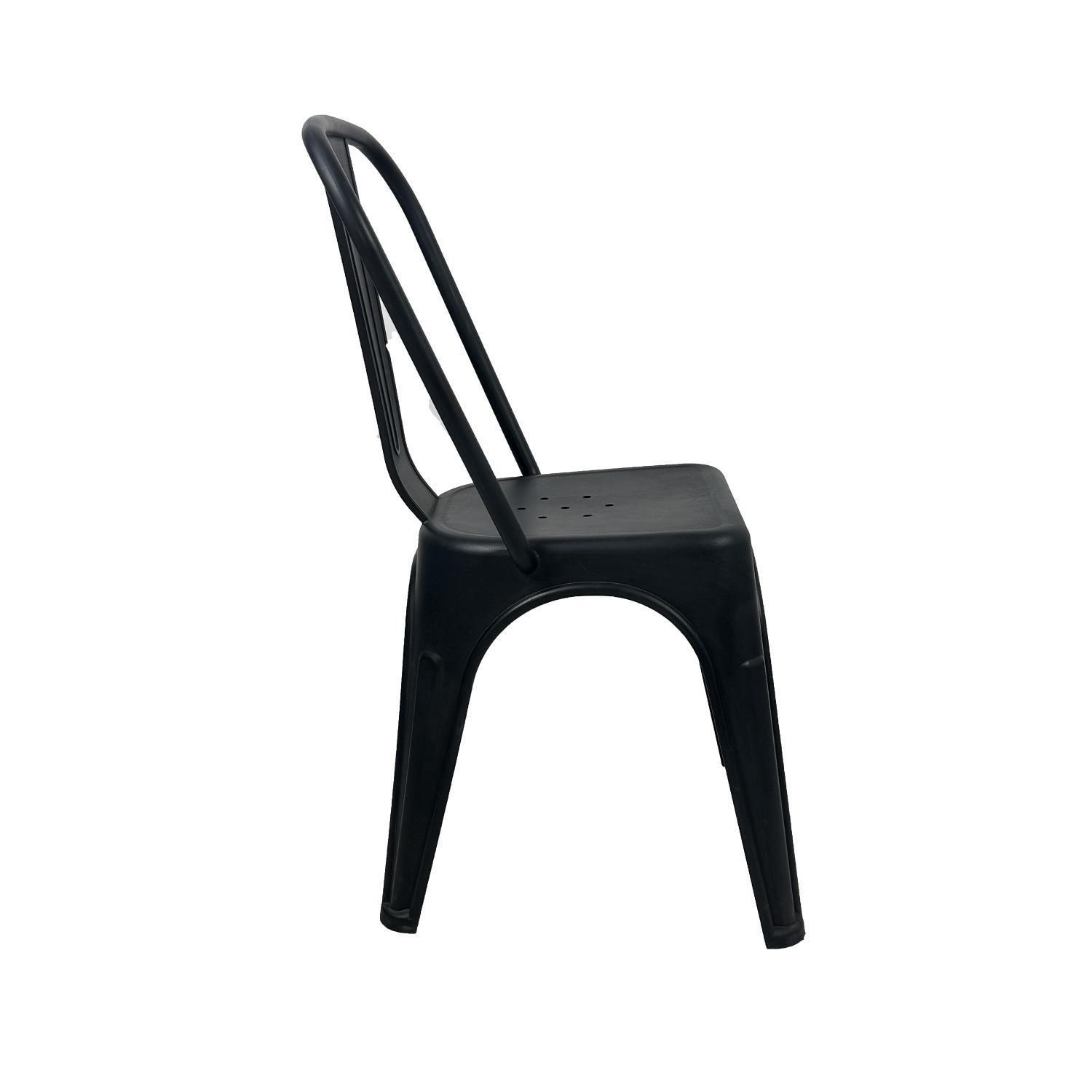 Silla Plástico Apilable Deco Aska Negra Escandinavia-2