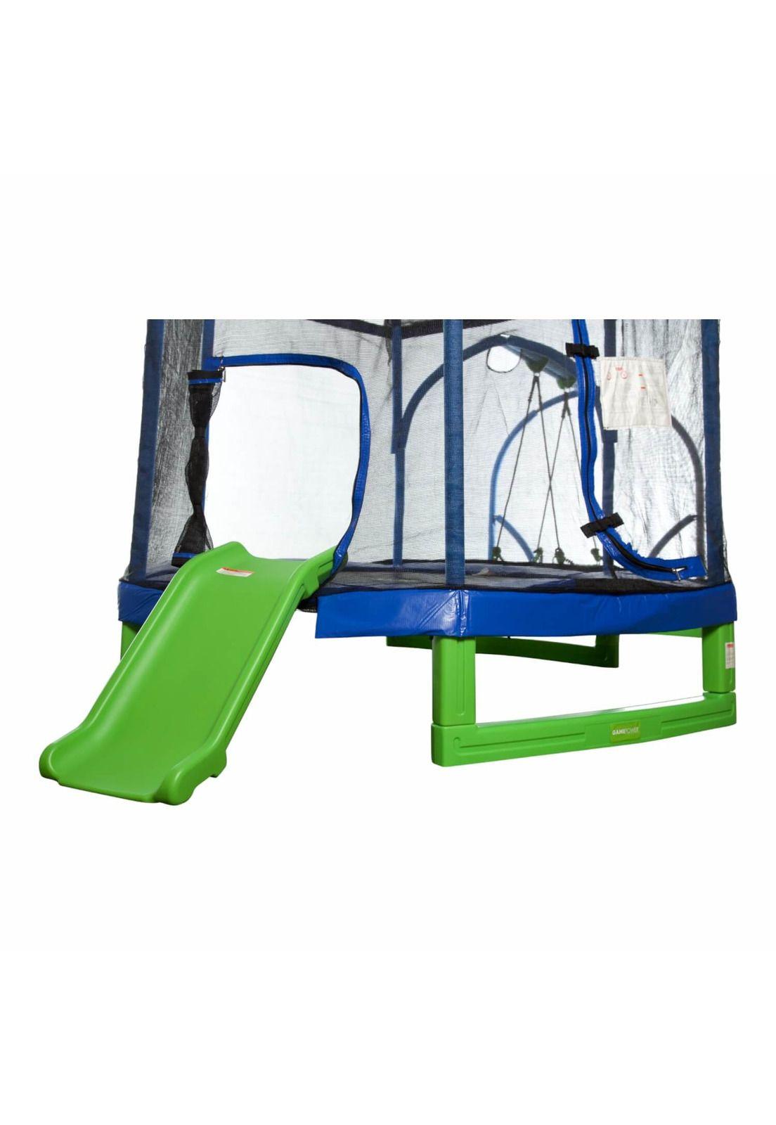 Cama Elastica, Columpio y Resbalin 225x187 Cms GamePower-1