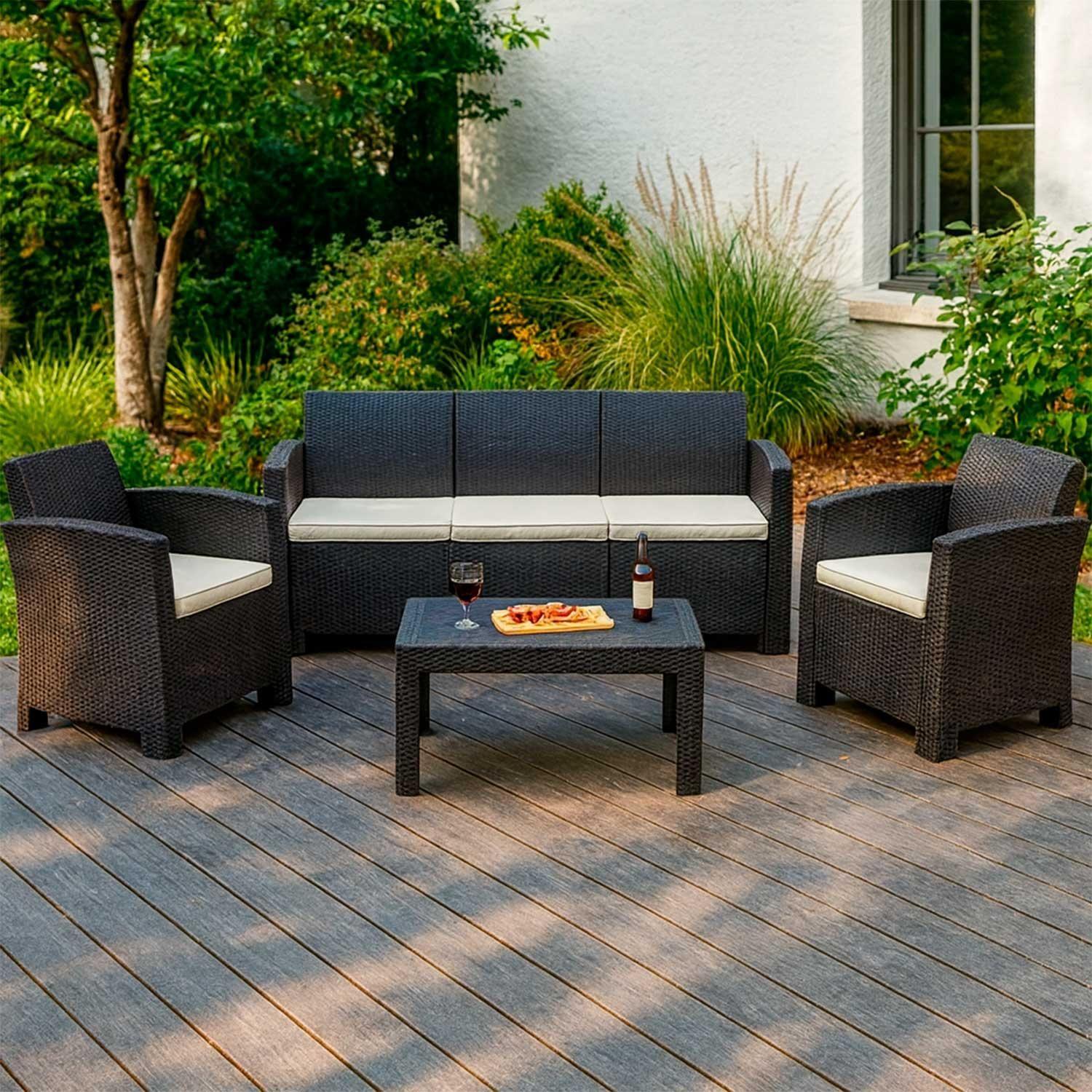 Juego Set Terraza Milano 4 Piezas Con Cojín Northwest-3