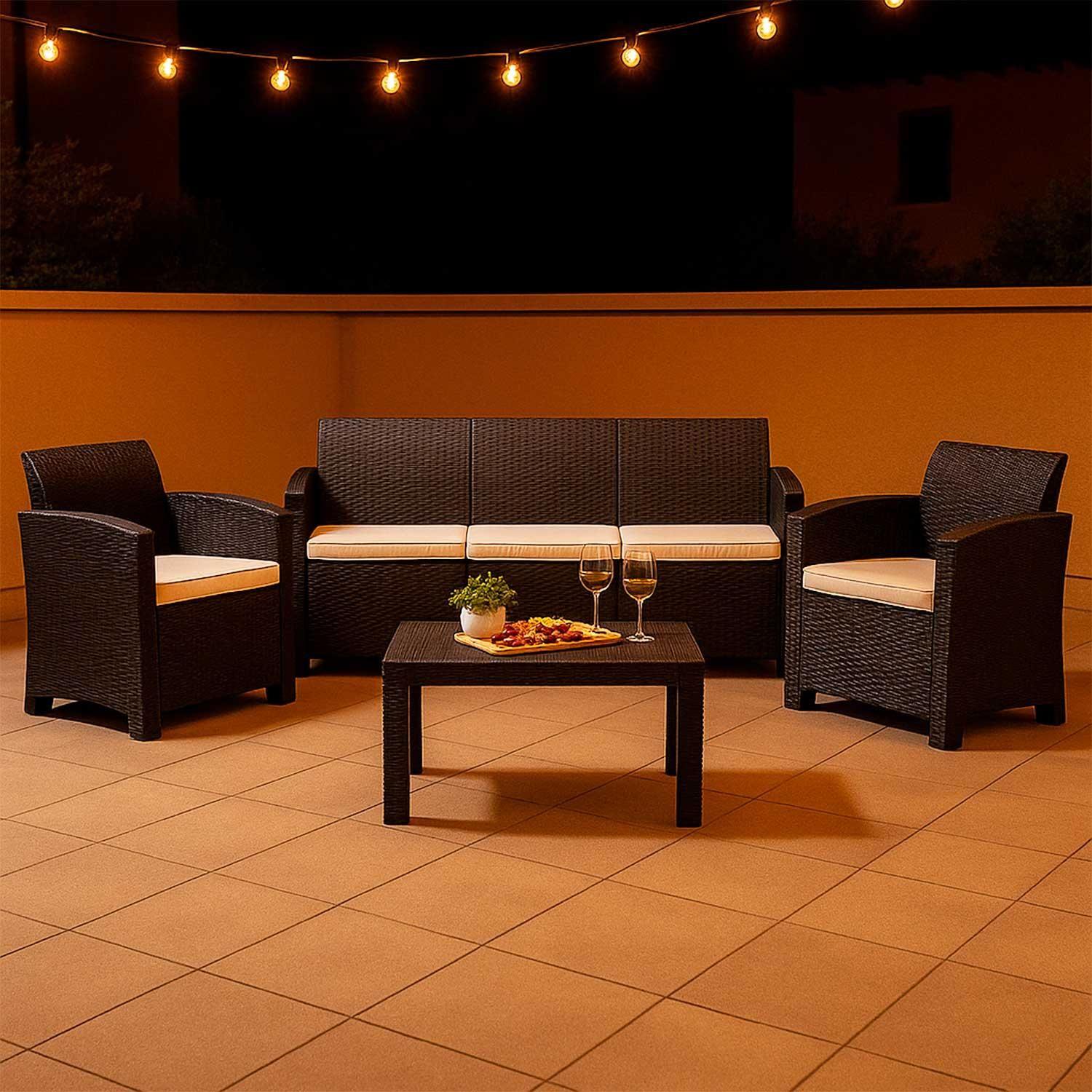 Juego Set Terraza Milano 4 Piezas Con Cojín Northwest-6