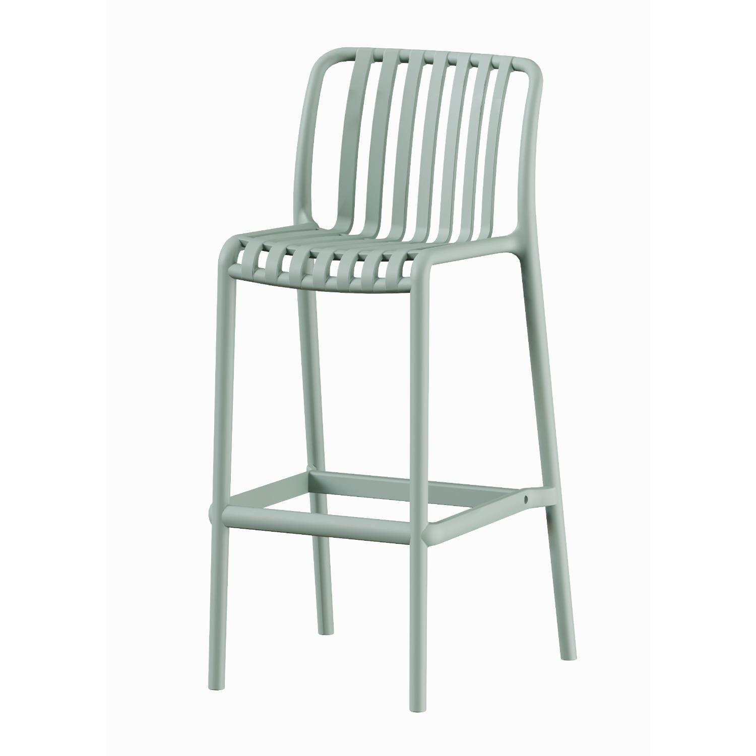 Piso Taburete Silla alta bar cocina Magnus 65cm Verde-0