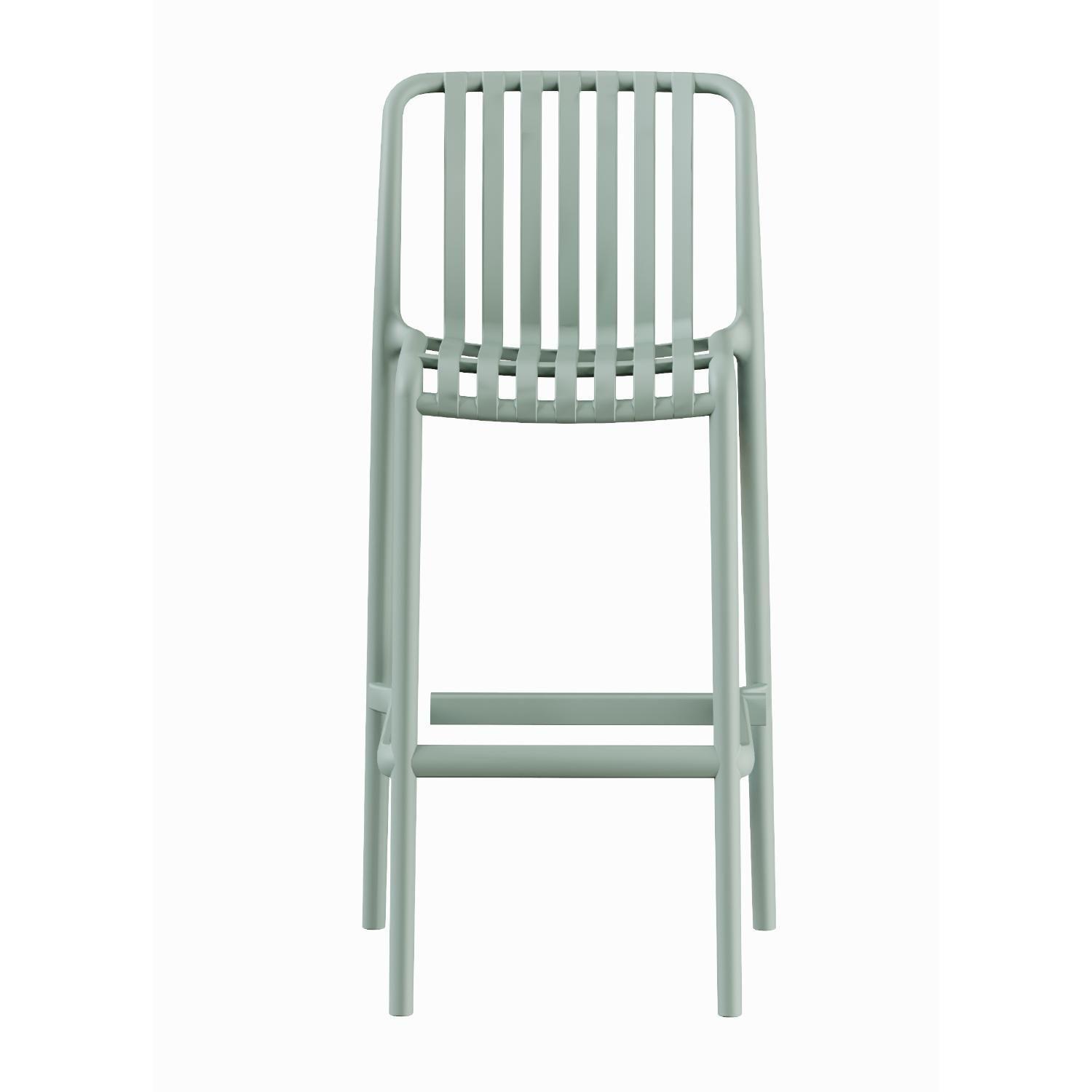 Piso Taburete Silla alta bar cocina Magnus 65cm Verde-2