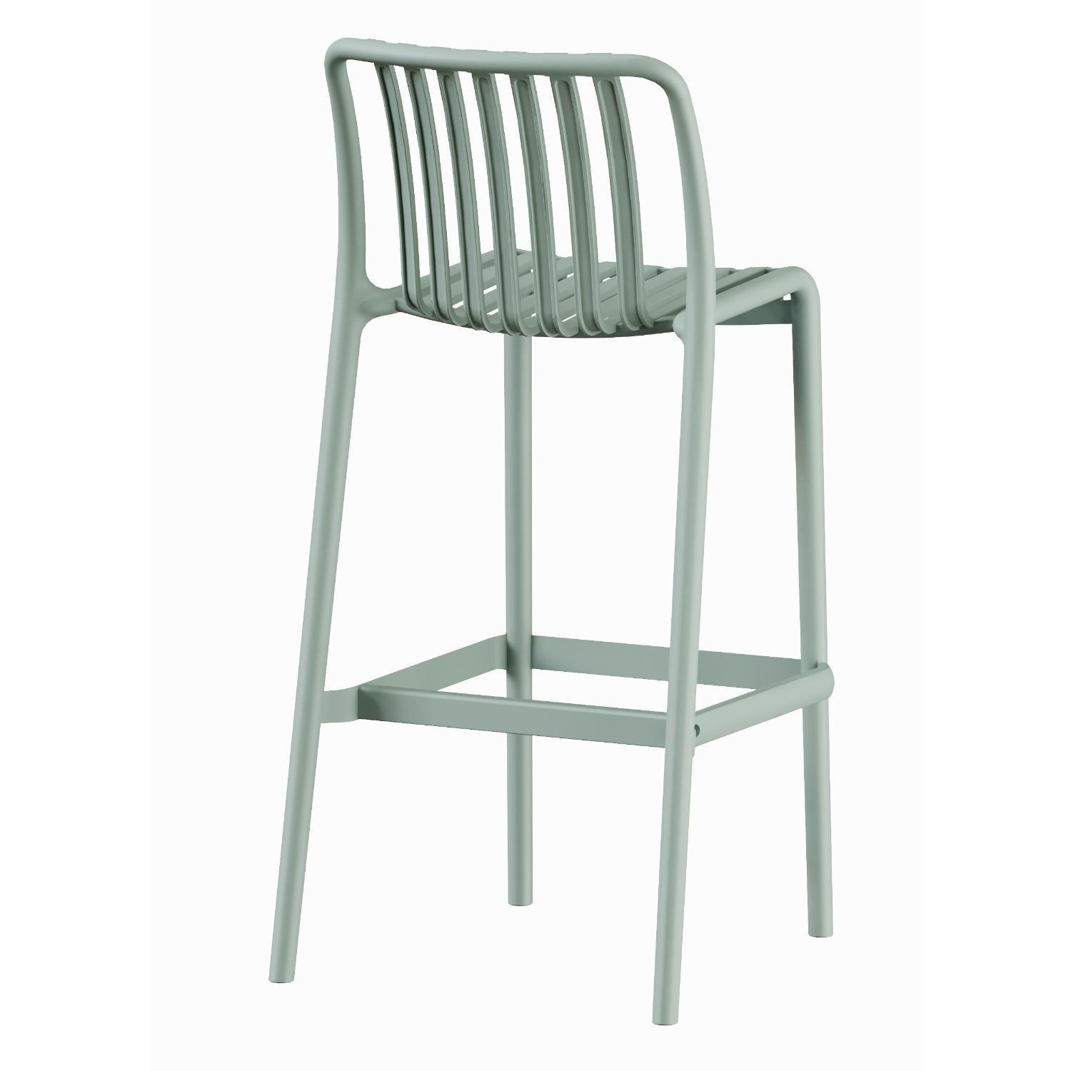 Piso Taburete Silla alta bar cocina Magnus 65cm Verde-4