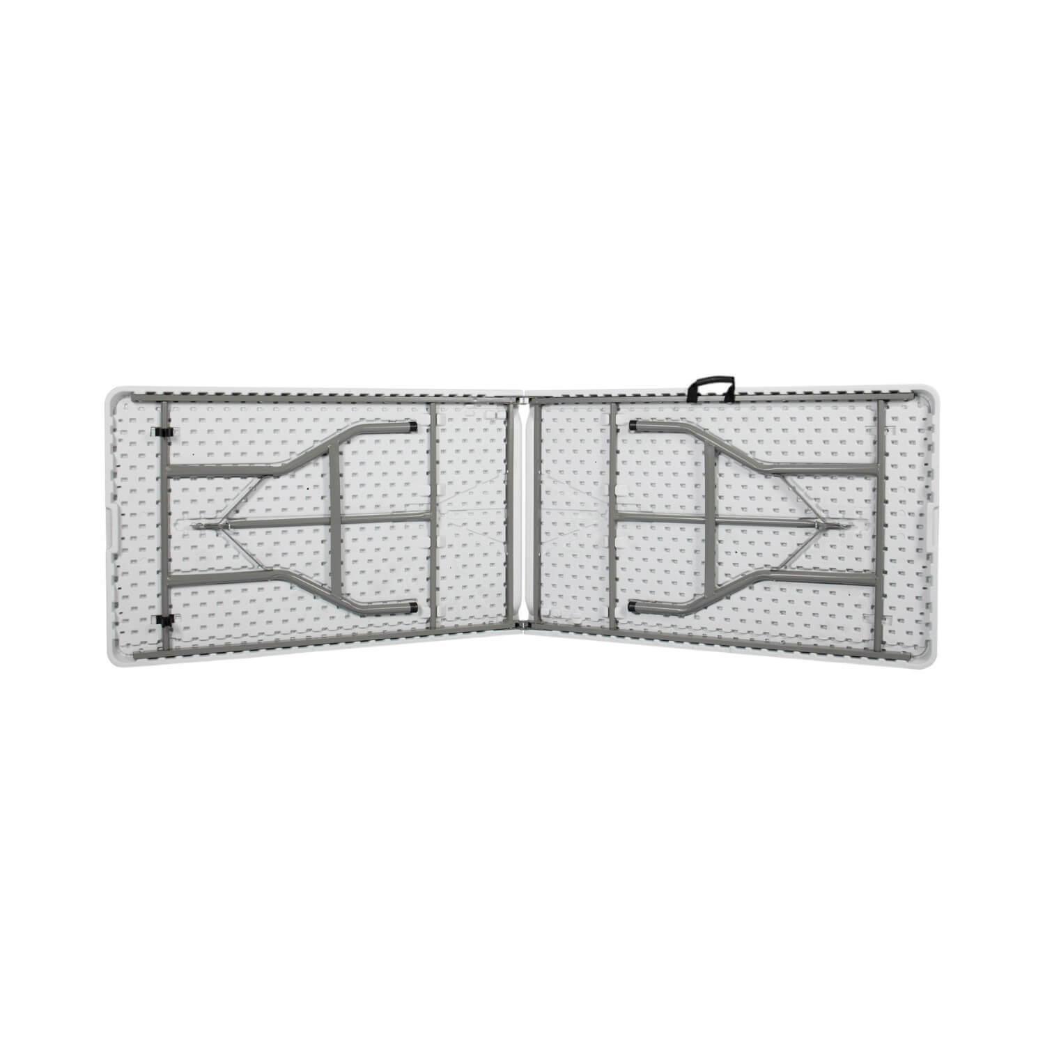 Mesa Plegable Rectangular 240x76x74 Cms Blanca Northwest-2