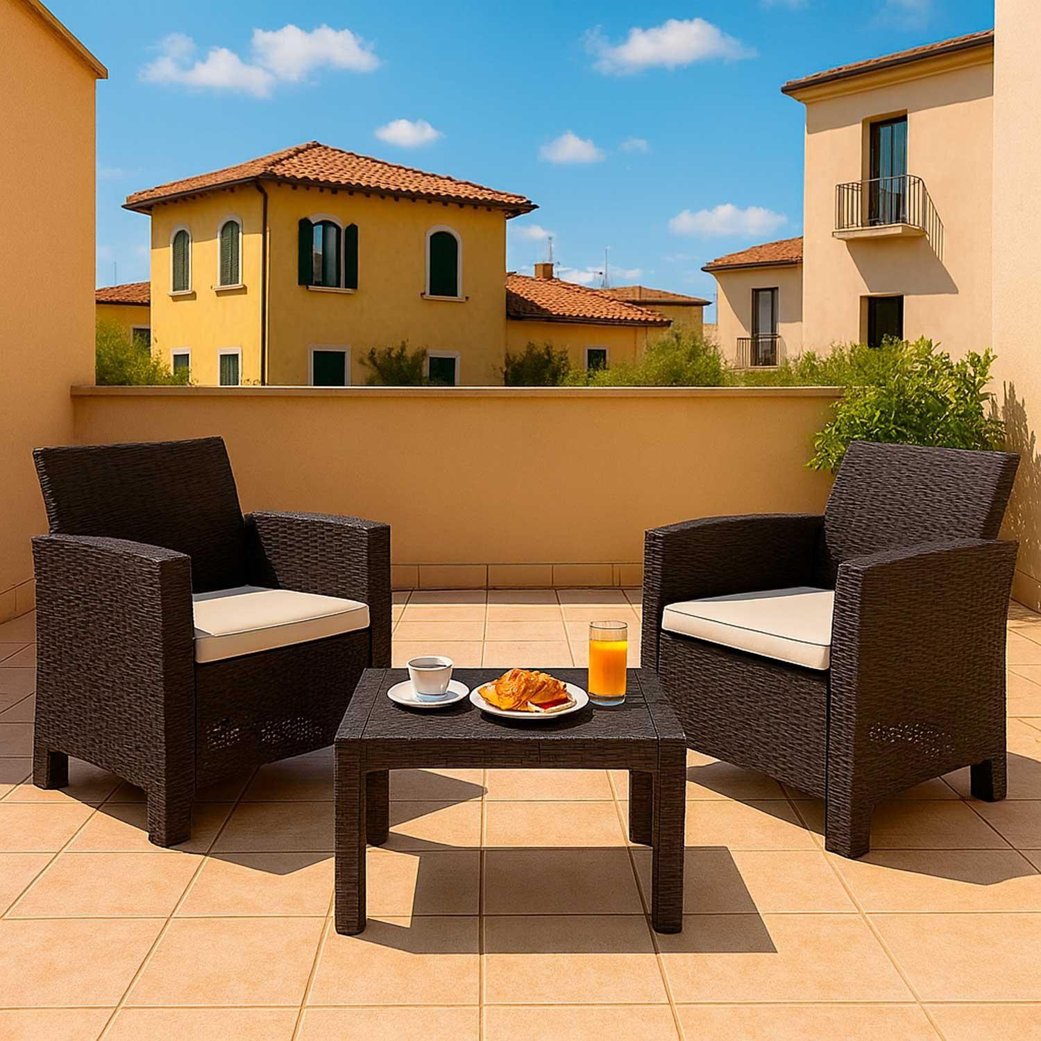 Juego Set Terraza Mallorca 3 Piezas Con Cojin Northwest-6