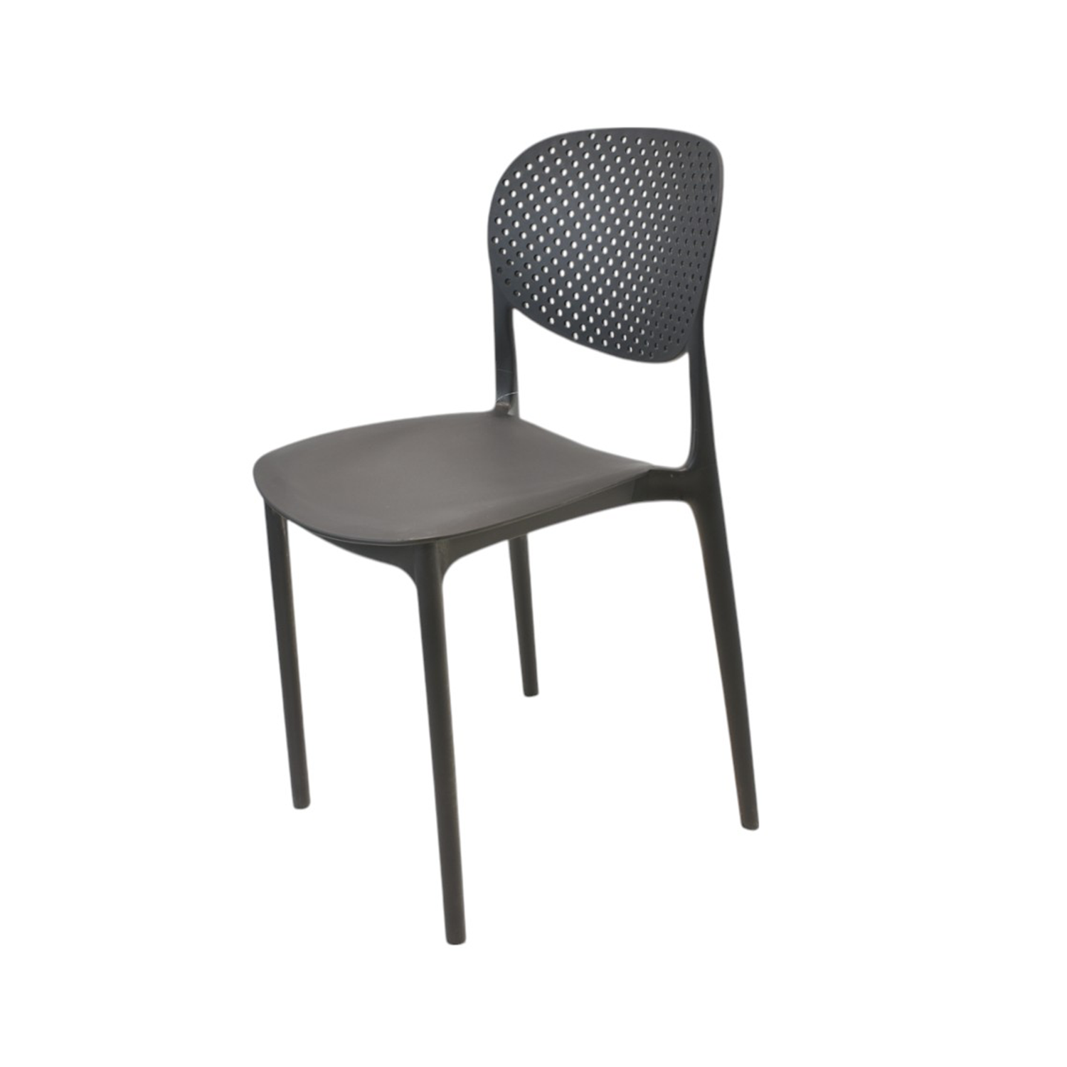 Silla Plástico Apilable Deco Hamburg Negra Escandinavia-3