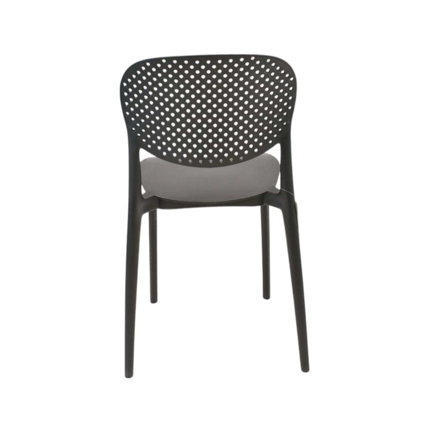 Silla Plástico Apilable Deco Hamburg Negra Escandinavia-4