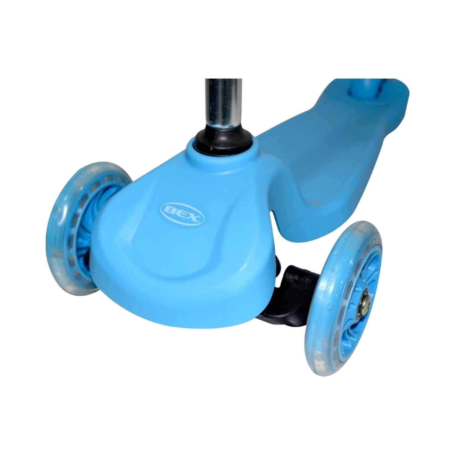 Scooter Monopatin Niño 3 Ruedas Ajustable 50-70Cms Azul Bex-3