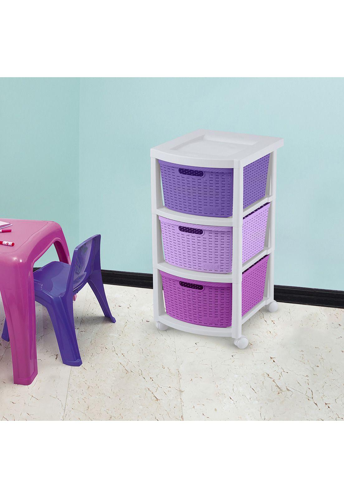 Cajonero Infantil 3 Gavetas Tricolor 39x33x66 cms Rimax-2