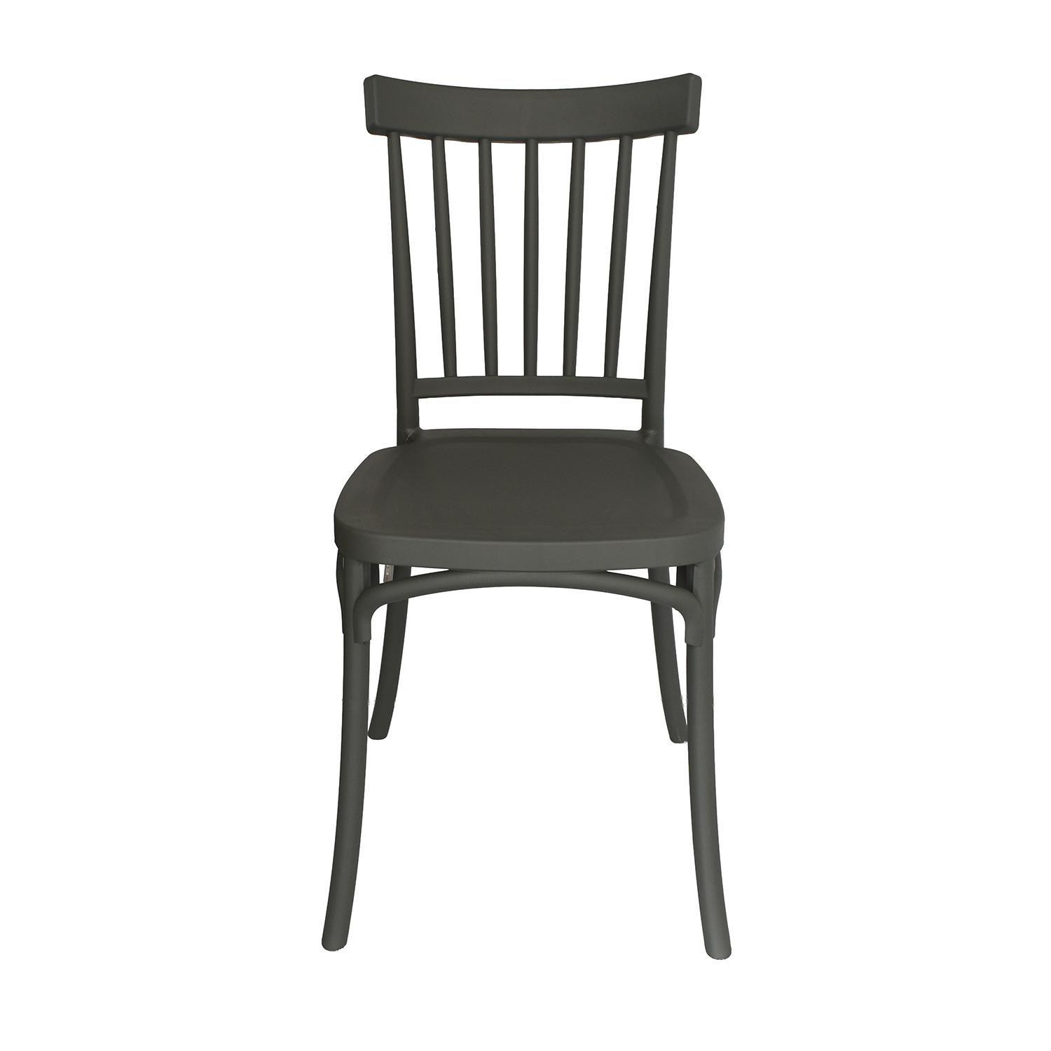 Silla Plástico Apilable Deco Viken Gris Escandinavia-2