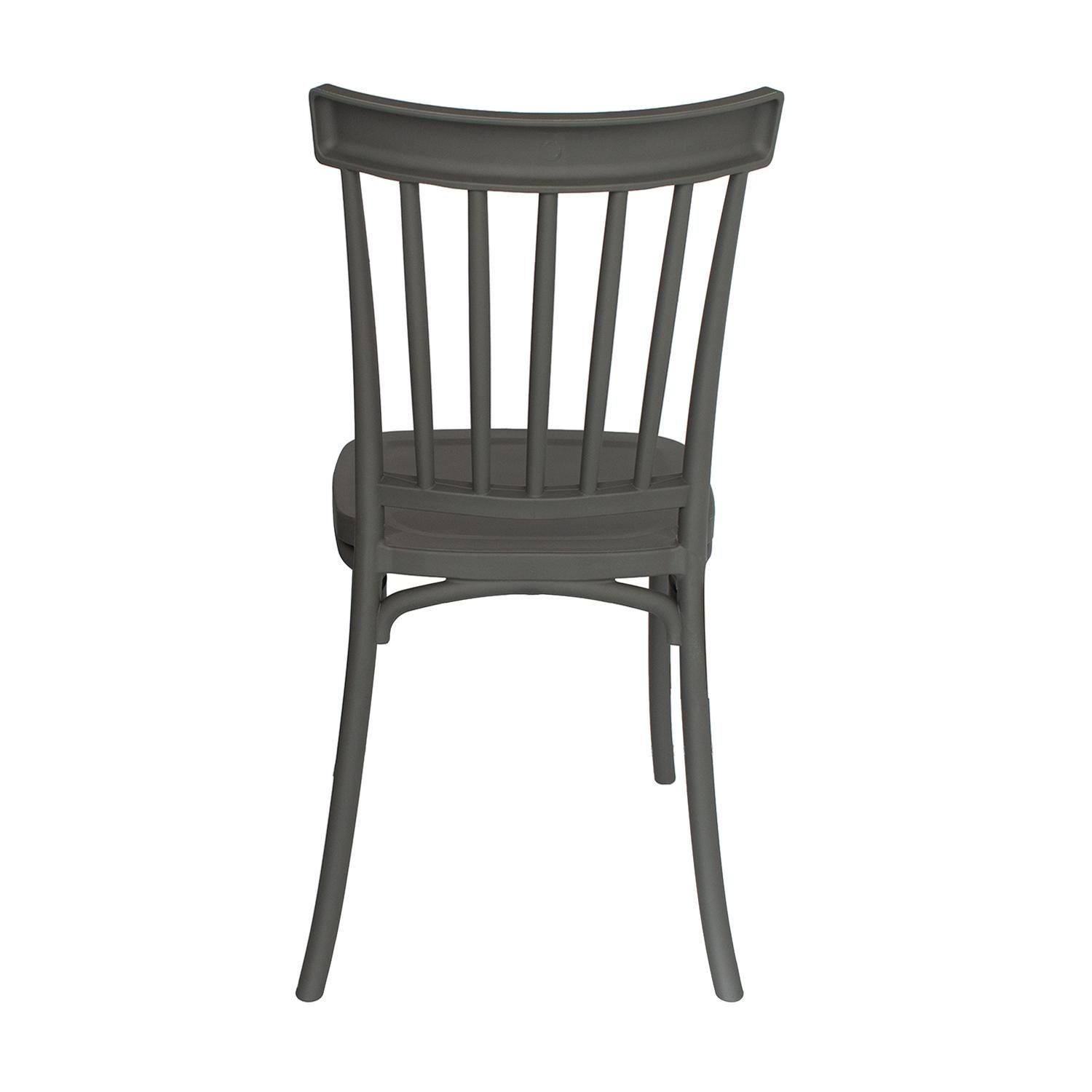 Silla Plástico Apilable Deco Viken Gris Escandinavia-3