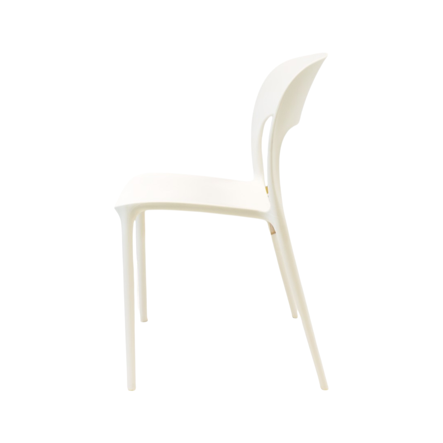 SET 2 Sillas Plástico Apilable Deco Nuremberg Blanca 57x41x82,5cm-6